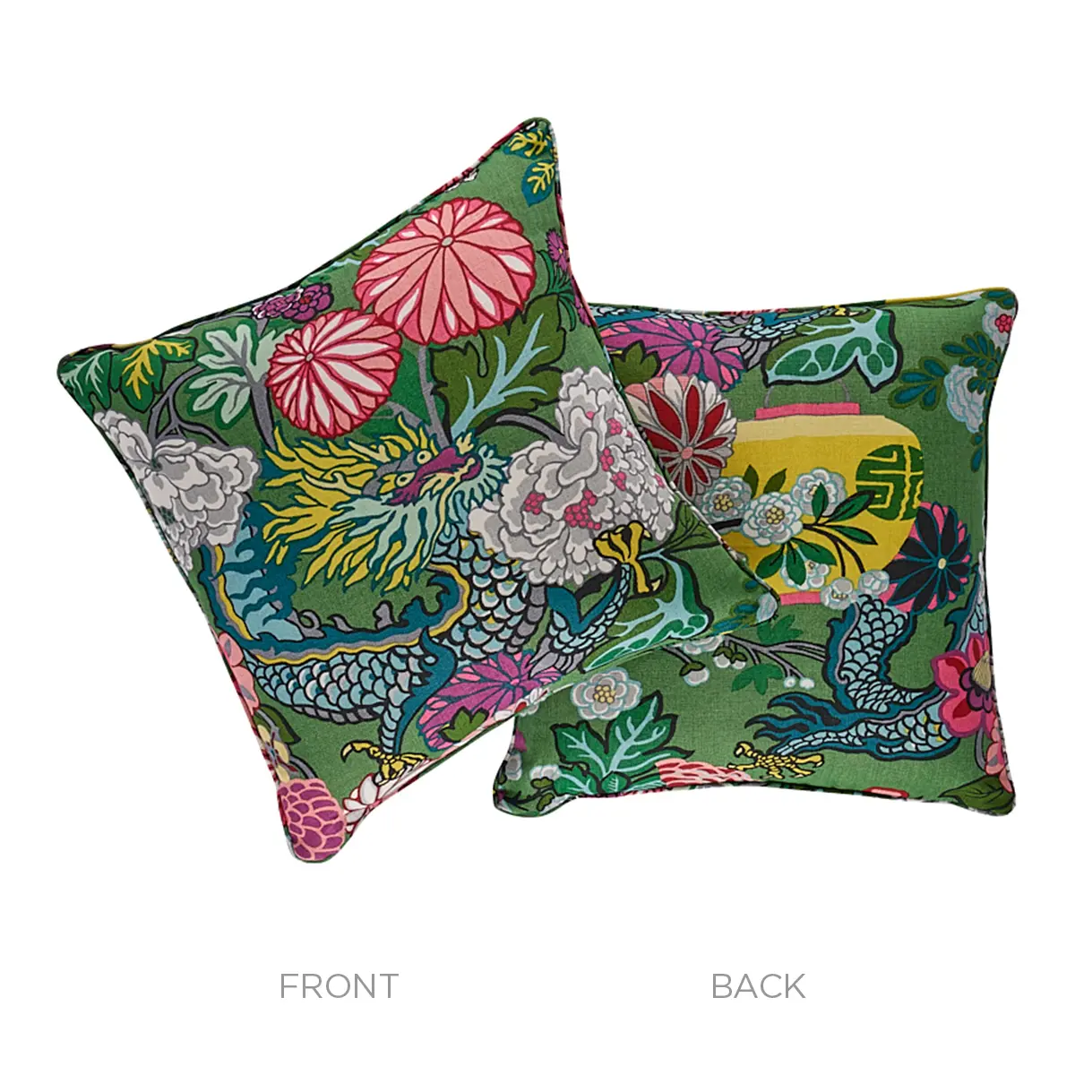 Chiang Mai Dragon Pillow_ JADE