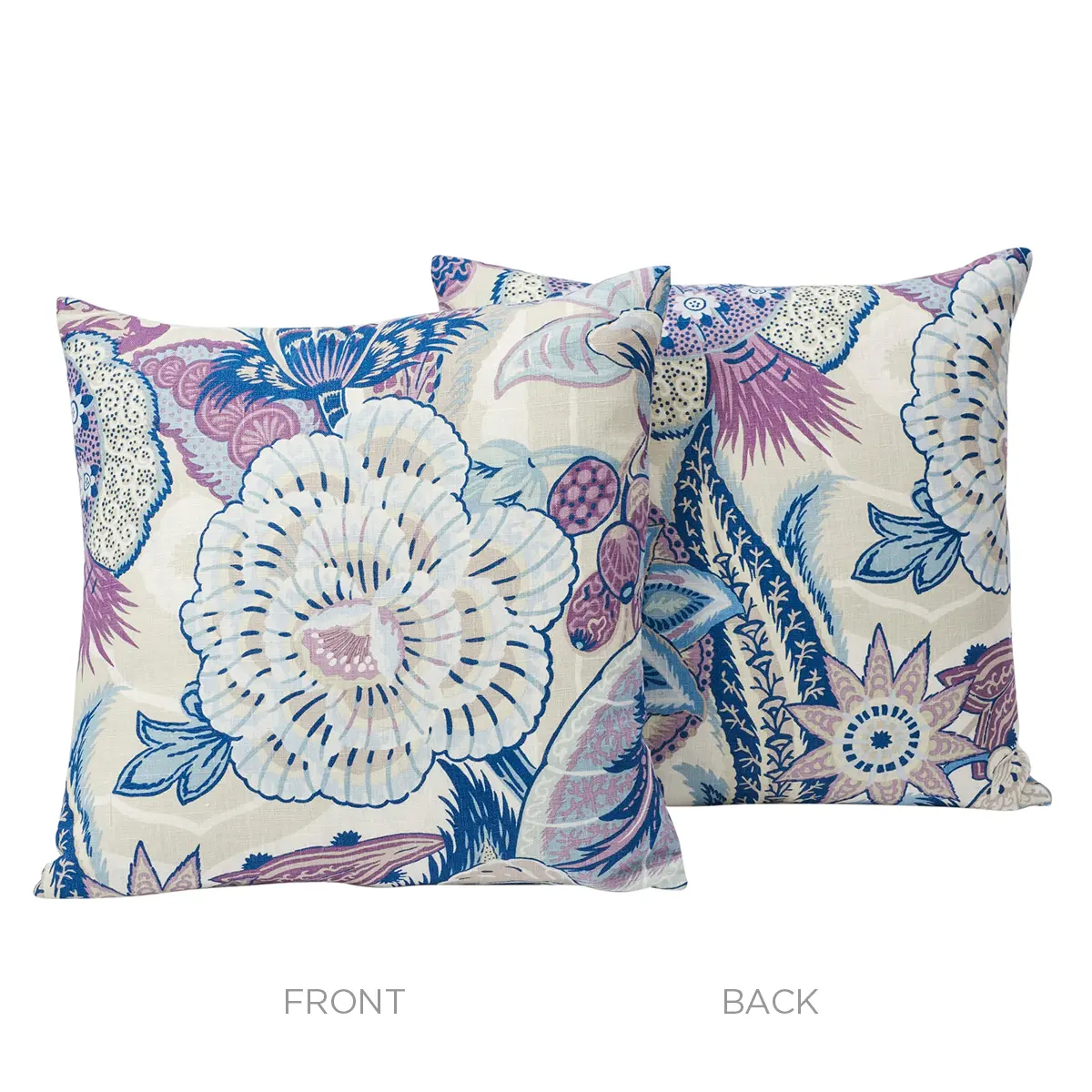 Zanzibar Linen Print Pillow_ HYACINTH
