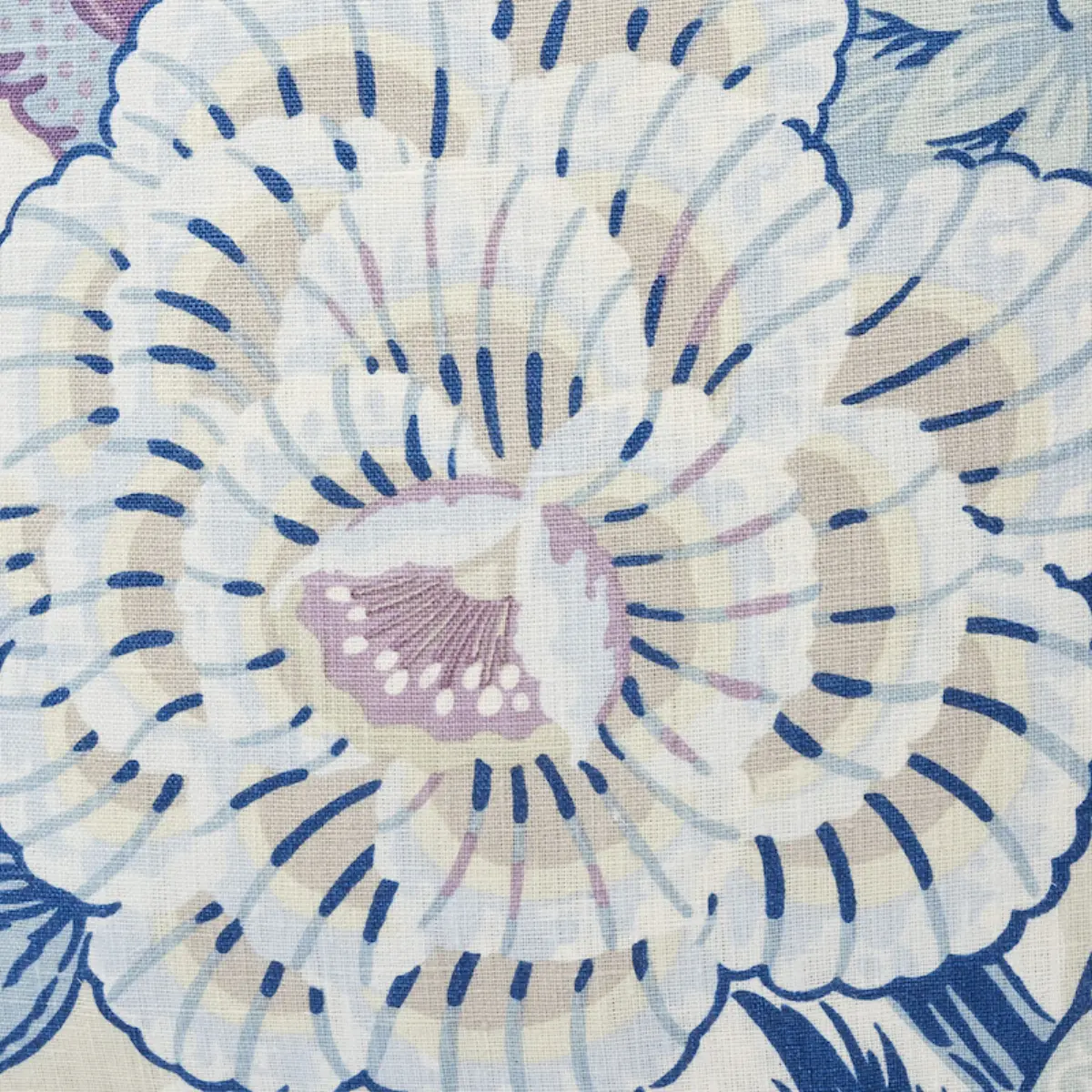 Zanzibar Linen Print Pillow_ HYACINTH