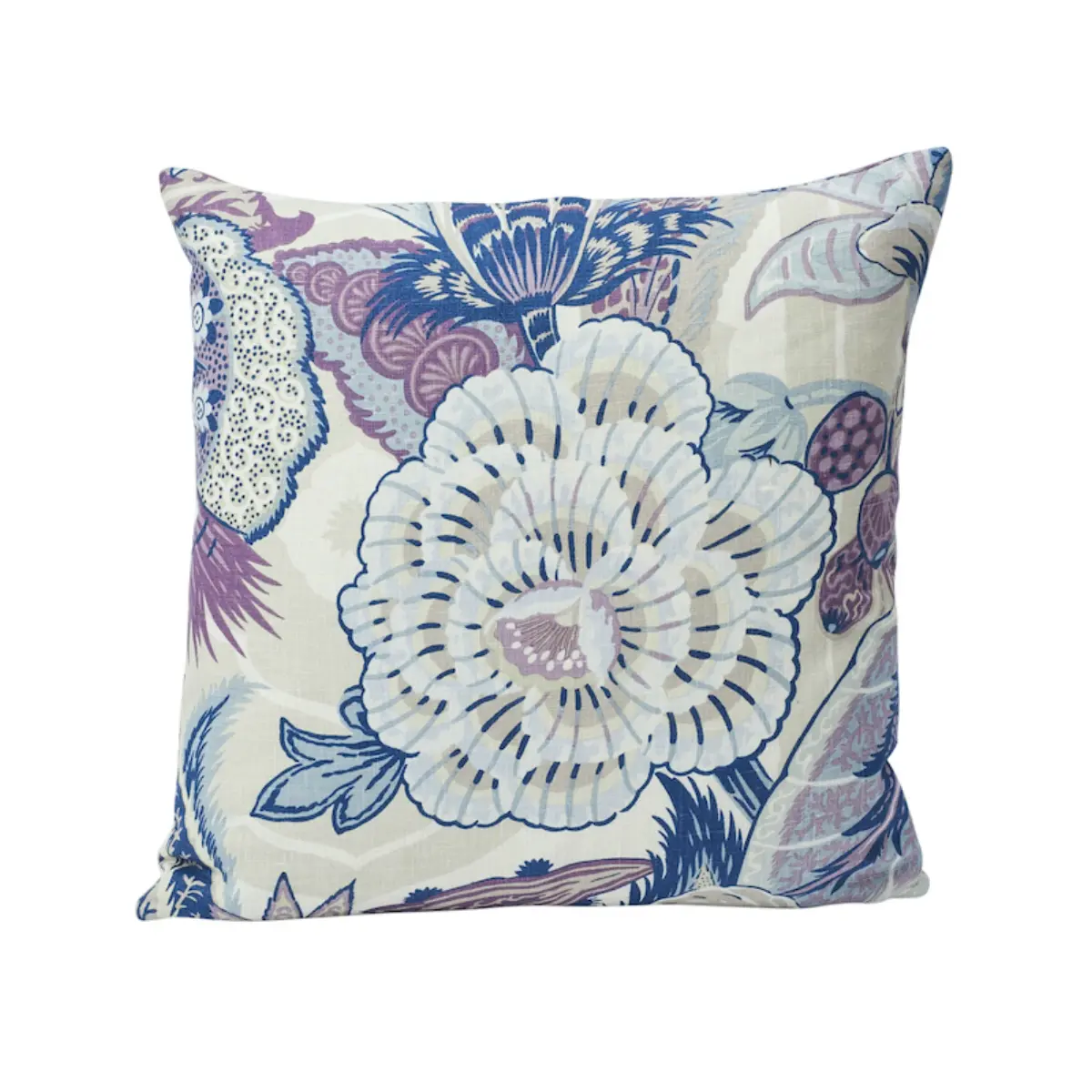 Zanzibar Linen Print Pillow_ HYACINTH