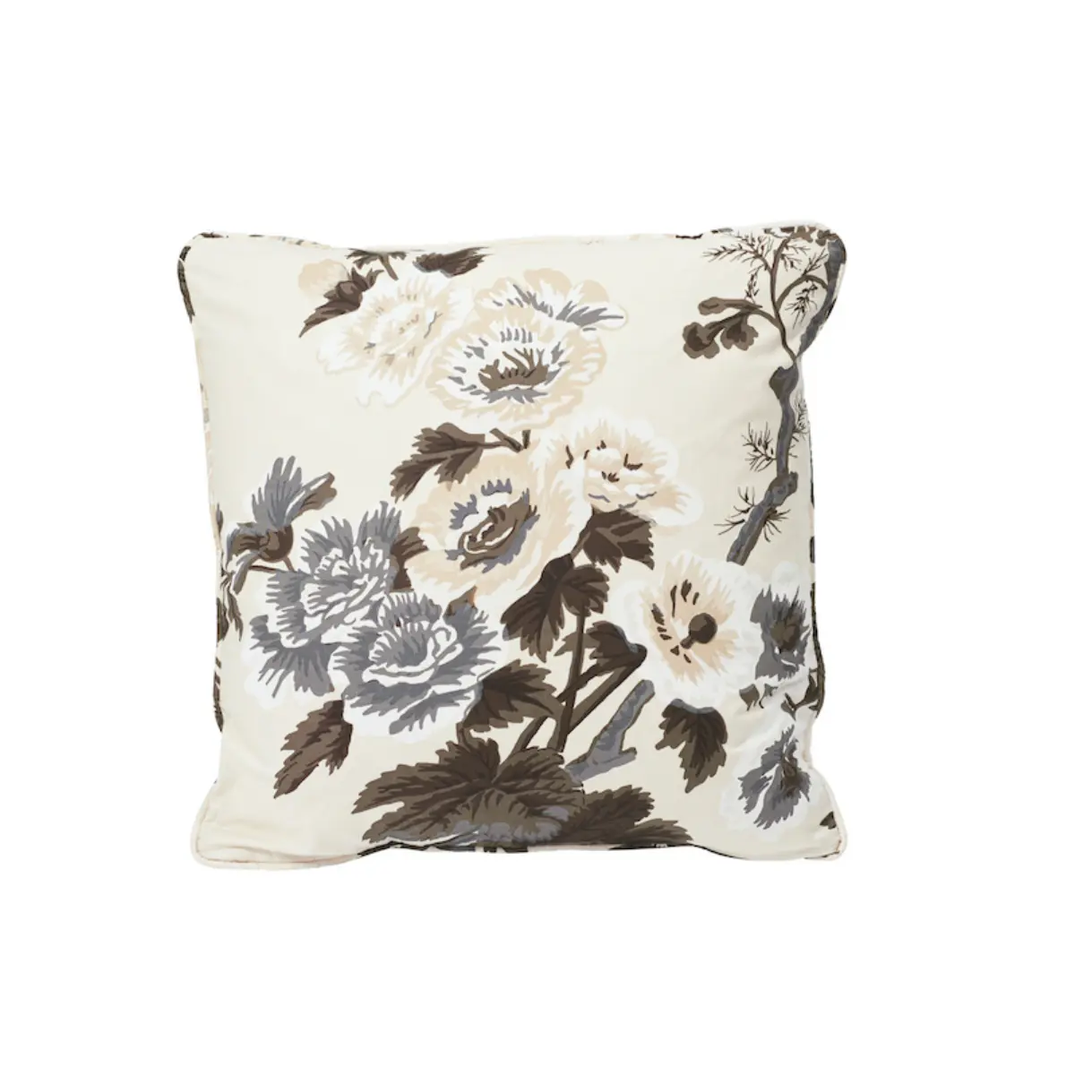 Pyne Hollyhock Pillow_ CHARCOAL