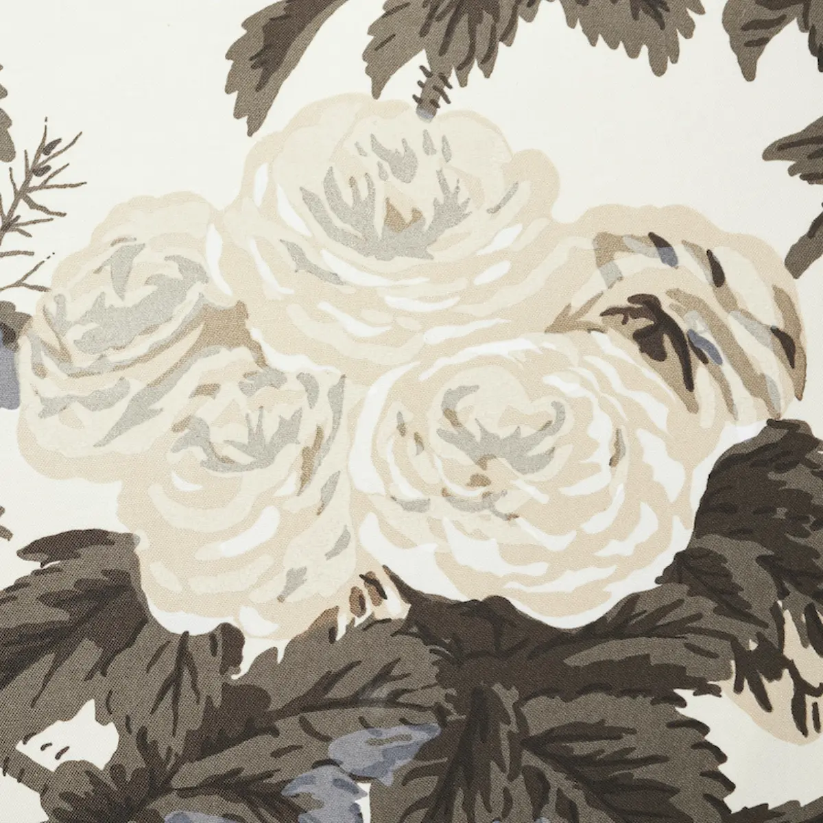 Pyne Hollyhock Pillow_ CHARCOAL