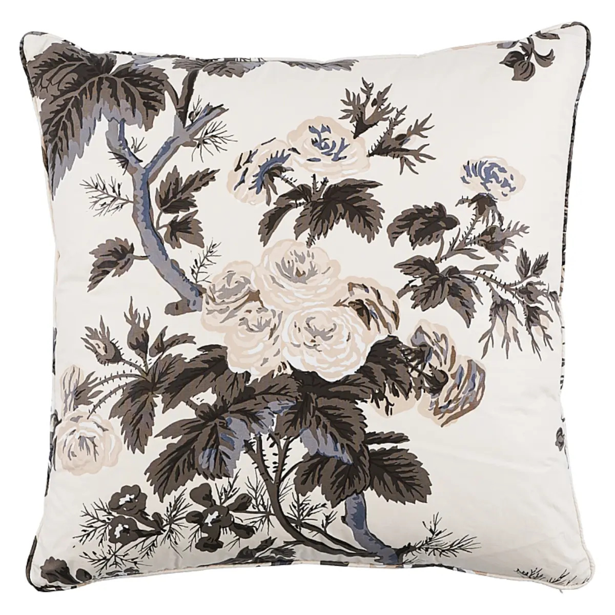 Pyne Hollyhock Pillow_ CHARCOAL
