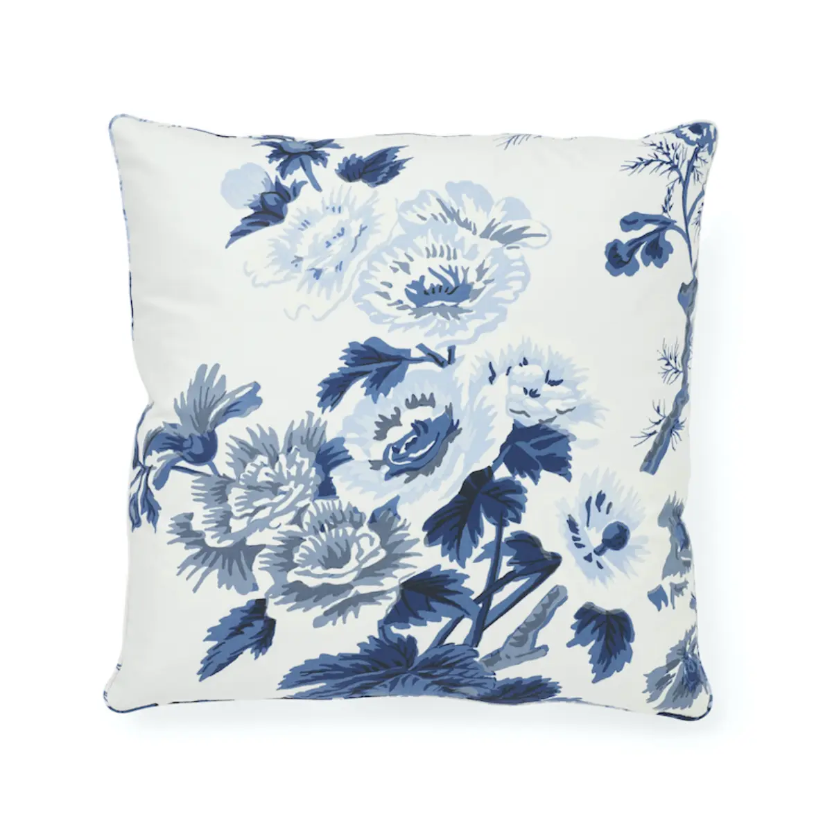 Pyne Hollyhock Pillow_ INDIGO