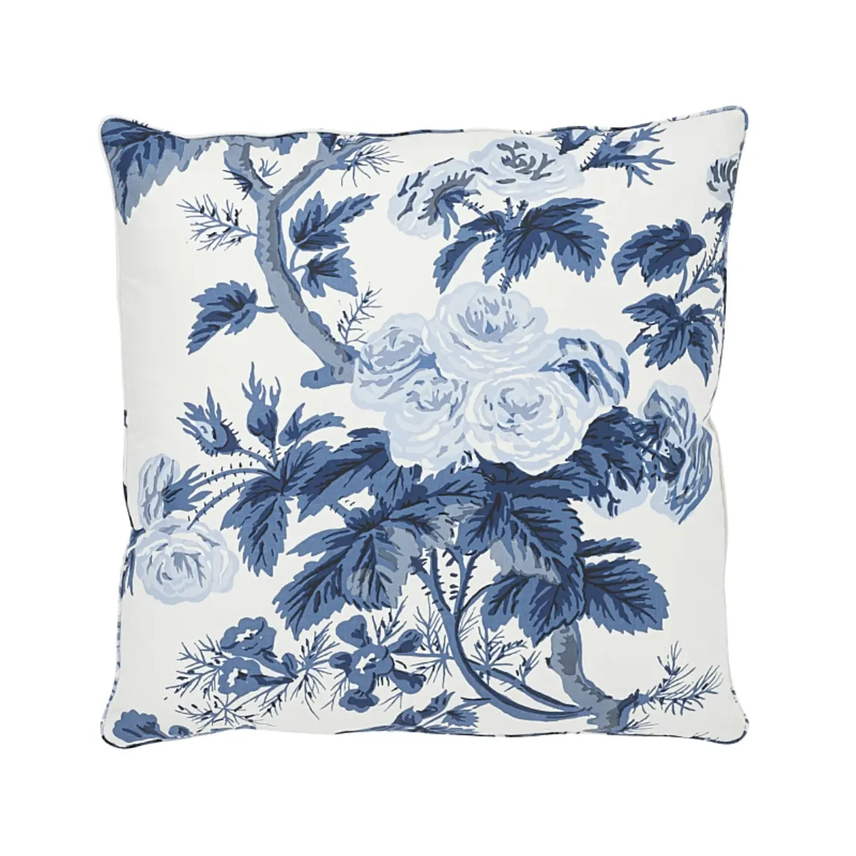 Pyne Hollyhock Pillow_ INDIGO