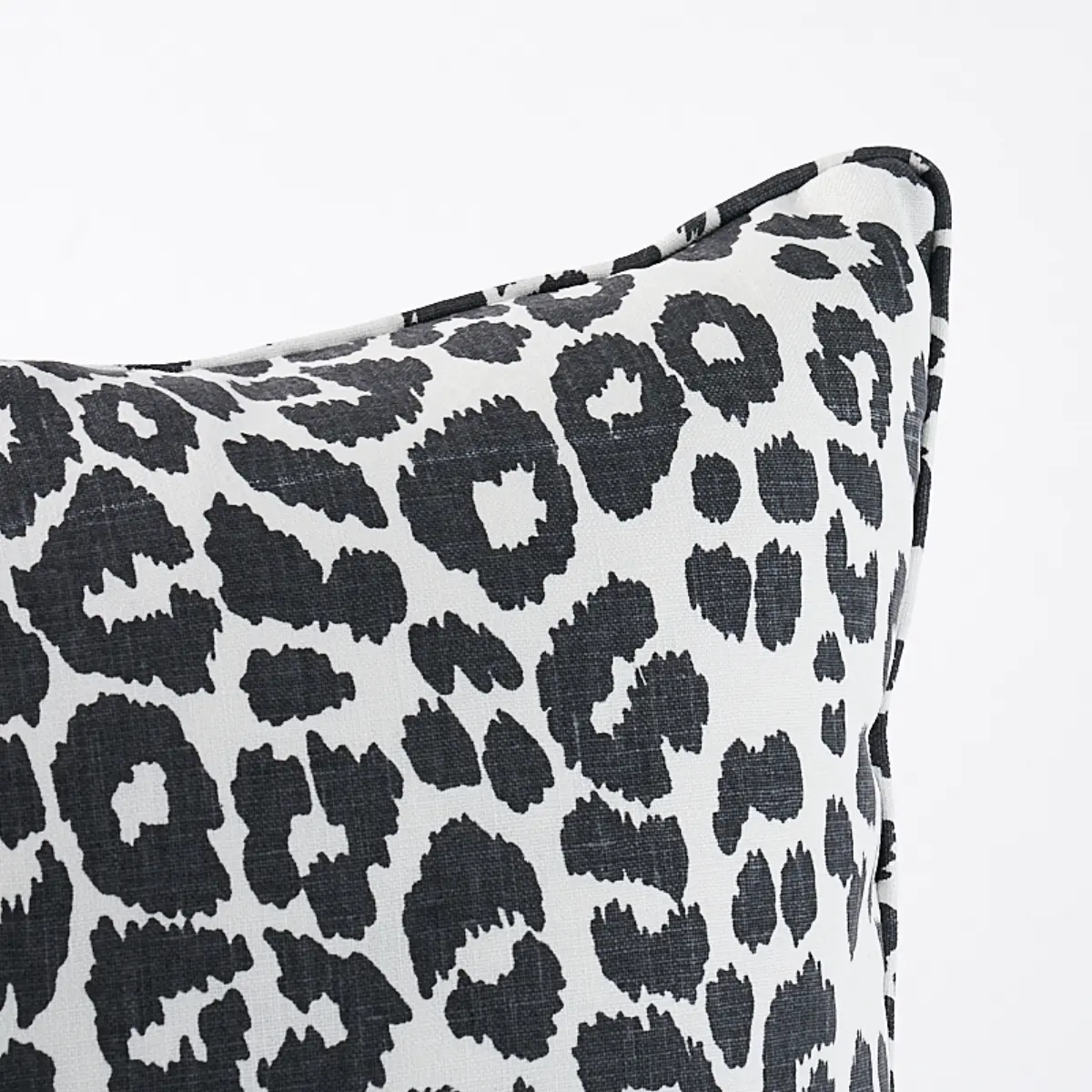 Iconic Leopard Pillow_ GRAPHITE