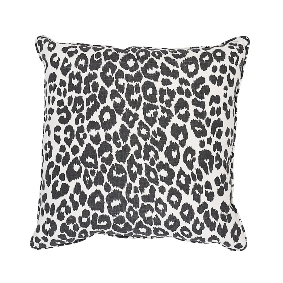 Iconic Leopard Pillow_ GRAPHITE