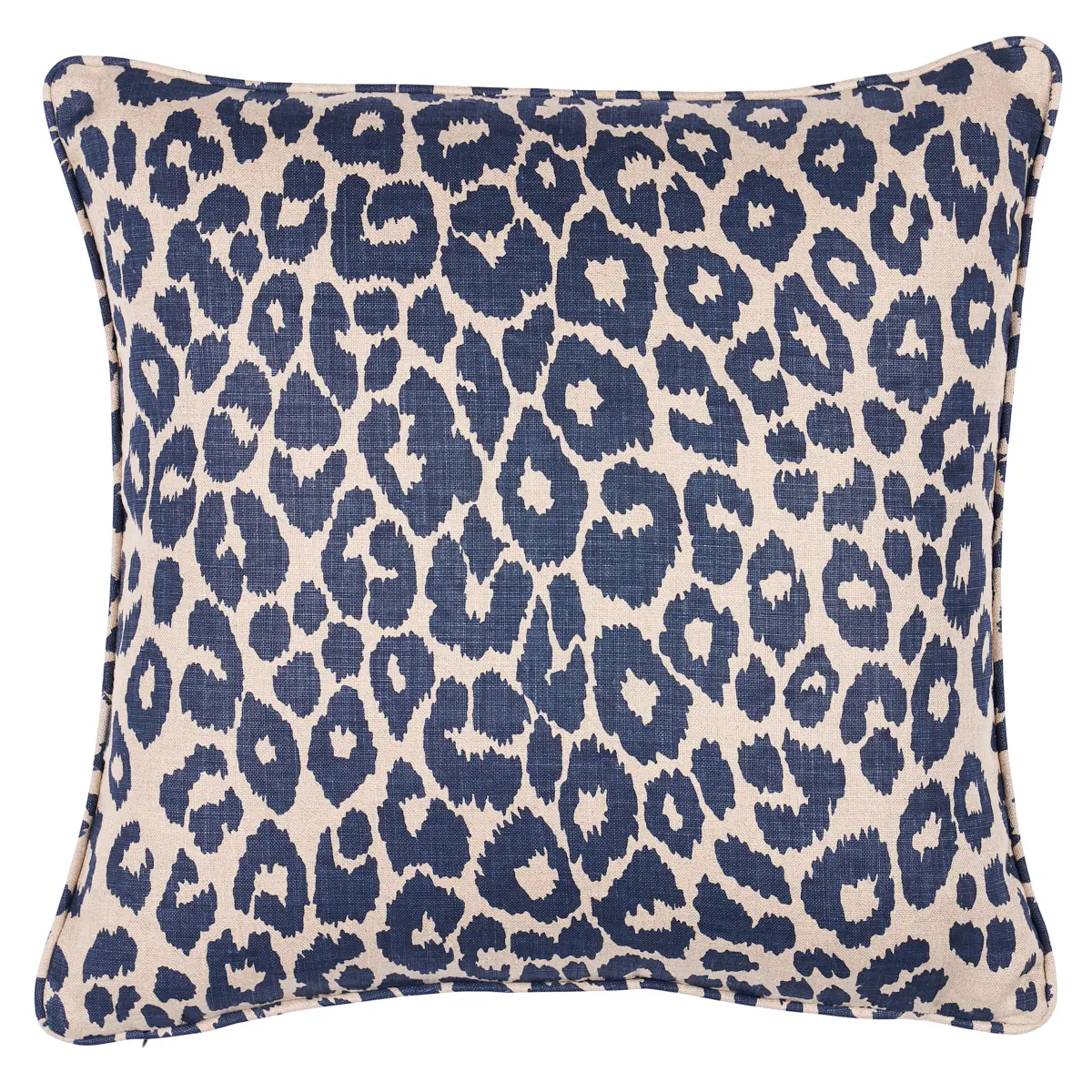 Iconic Leopard Pillow_ INK/NATURAL