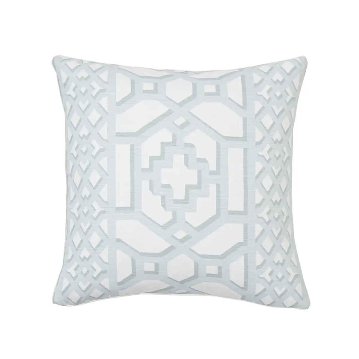 Zanzibar Trellis Pillow_ WINTER MINT