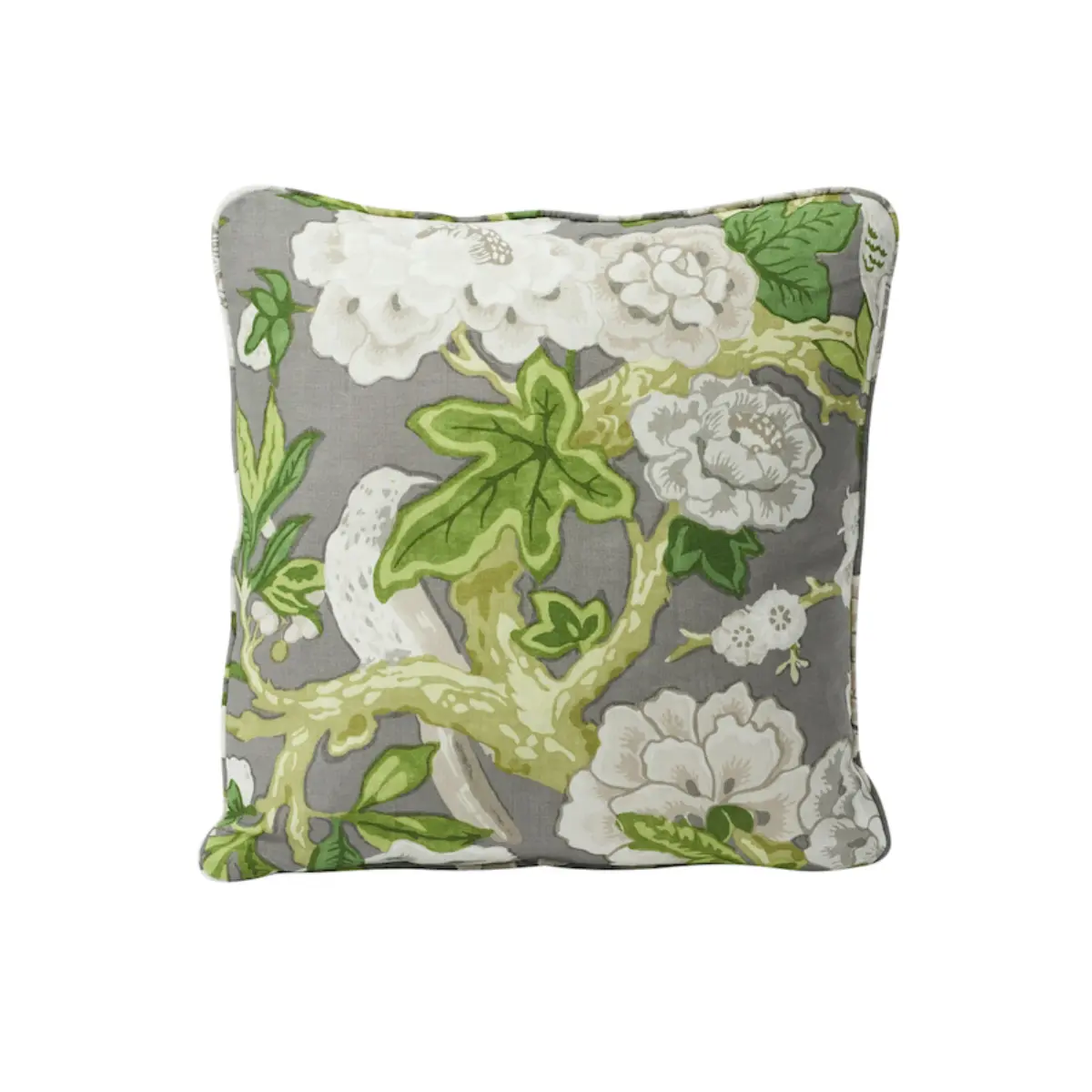Bermuda Blossoms Pillow_ SLATE
