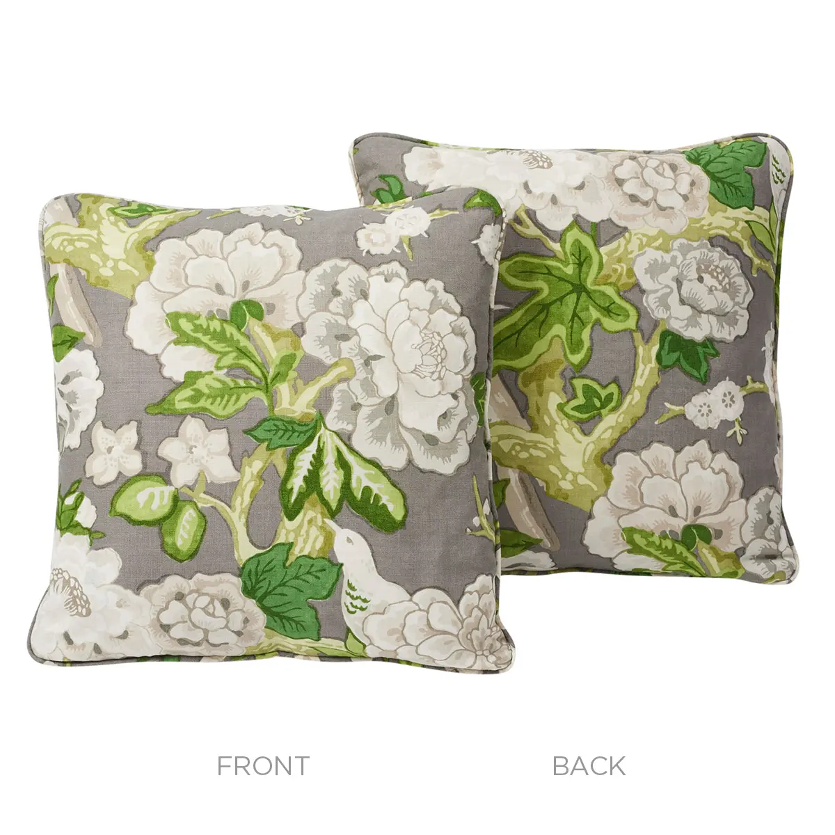 Bermuda Blossoms Pillow_ SLATE
