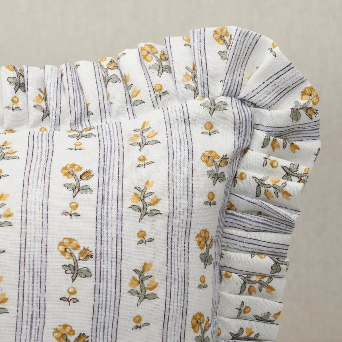 Cabanon Stripe Pillow_ JAUNE