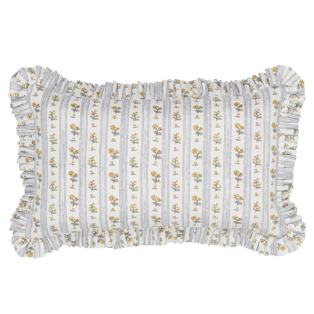 Cabanon Stripe Pillow_ JAUNE