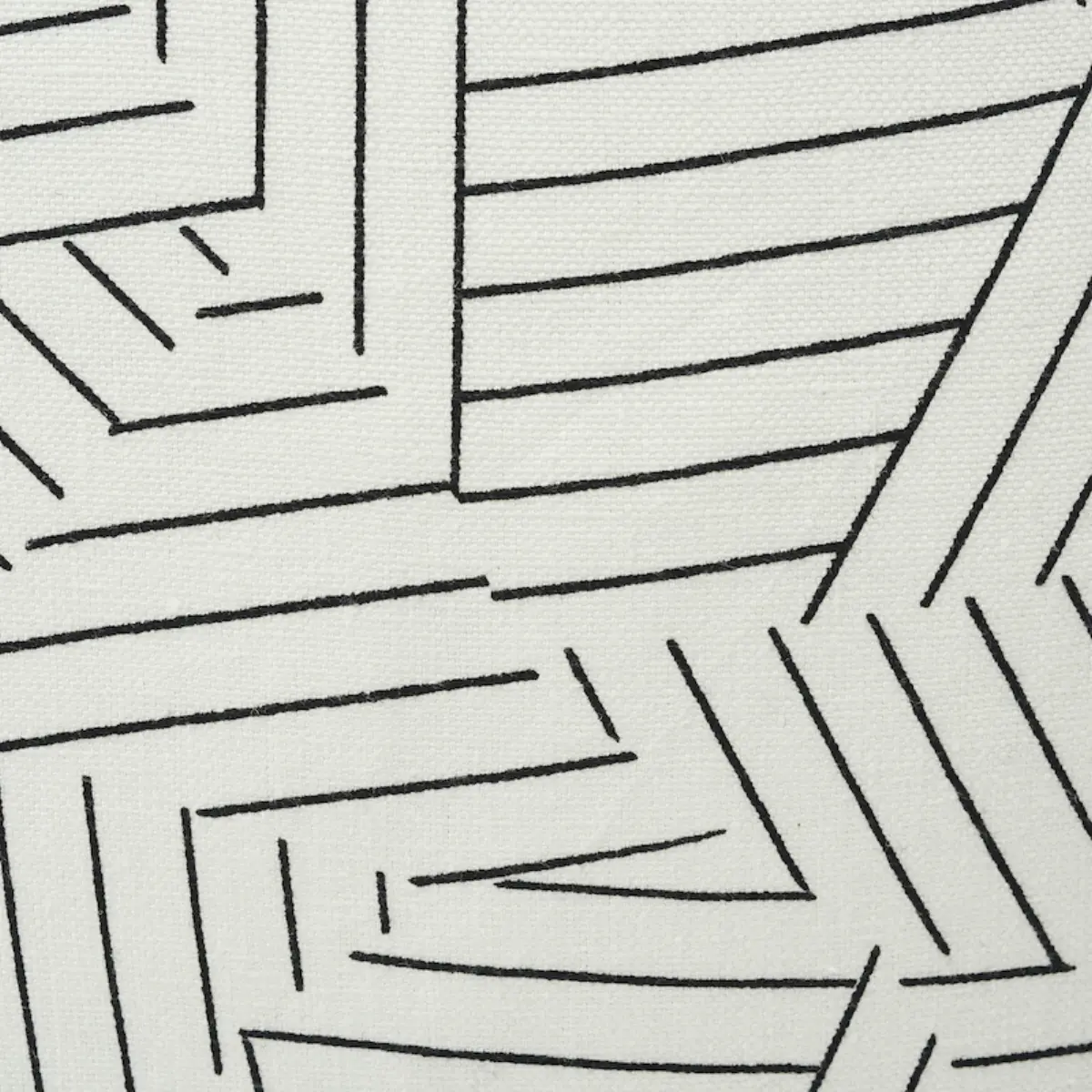 Deconstructed Stripe Pillow_ BLACK & WHITE