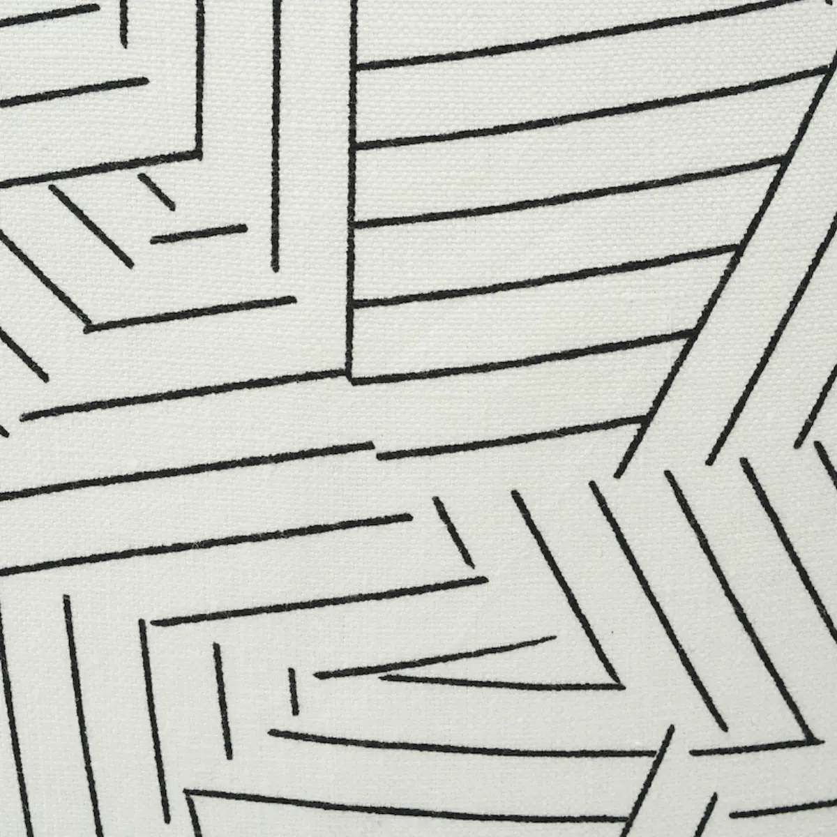 Deconstructed Stripe Pillow_ BLACK & WHITE