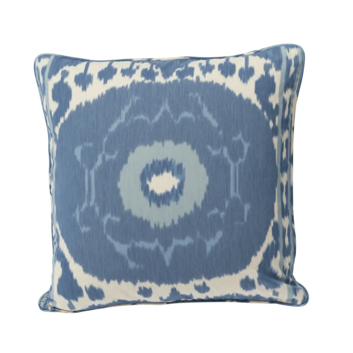 Samarkand Ikat Pillow_ PORCELAIN