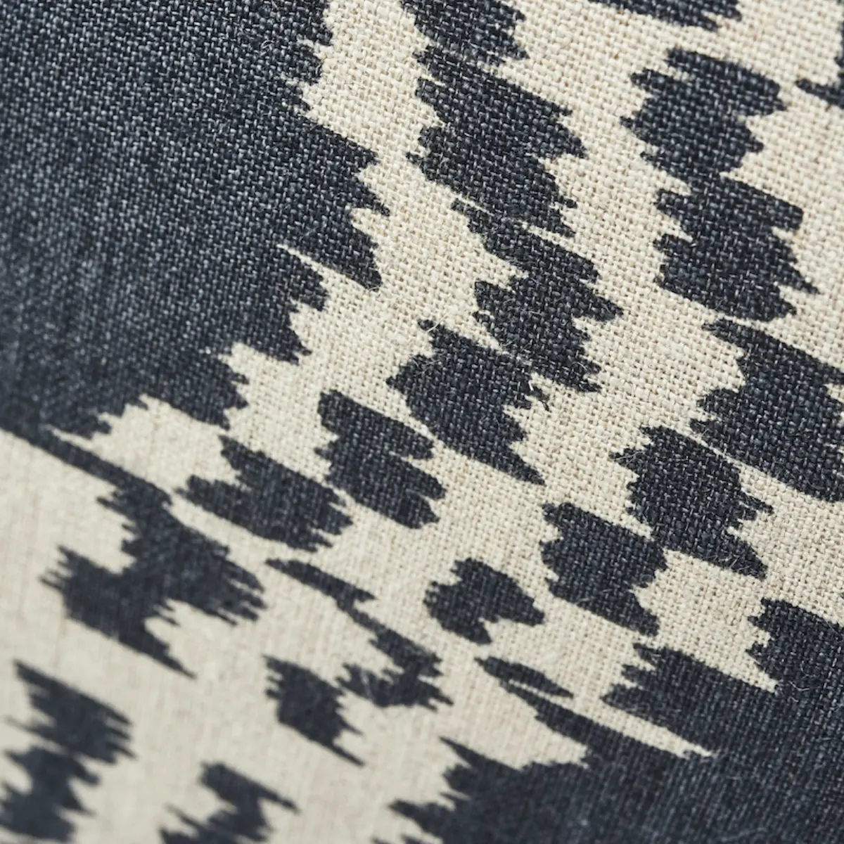 Asaka Ikat Pillow_ CHARCOAL