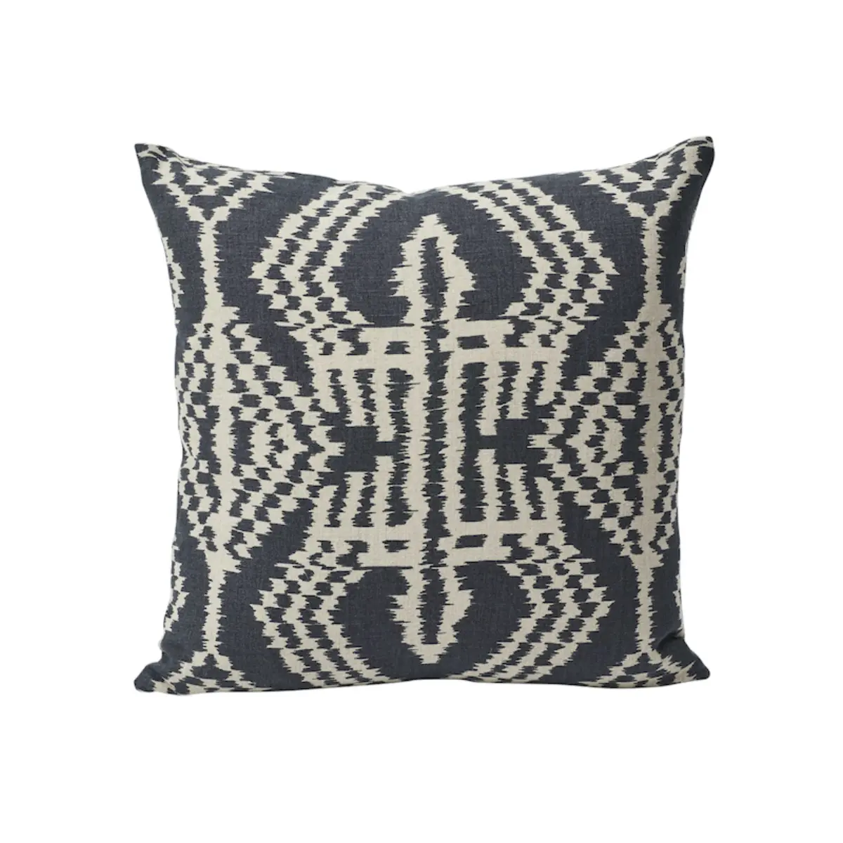 Asaka Ikat Pillow_ CHARCOAL