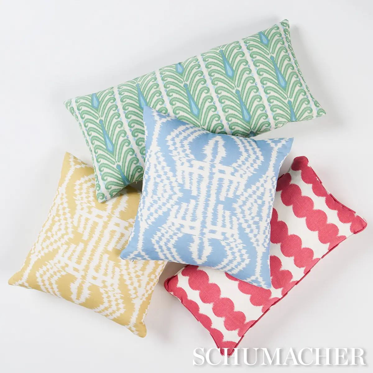 Asaka Ikat Pillow_ CHAMBRAY