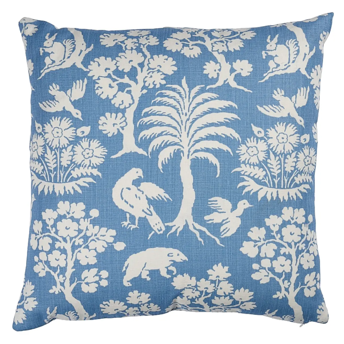 Woodland Silhouette Pillow_ BLUE