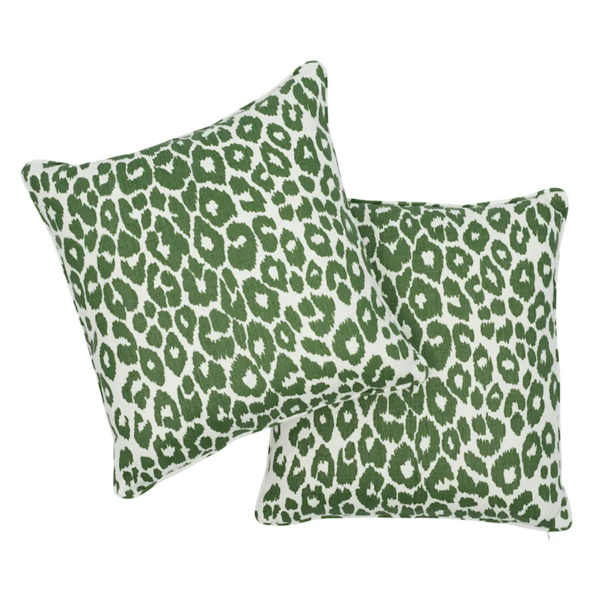 Iconic Leopard Pillow_ GREEN