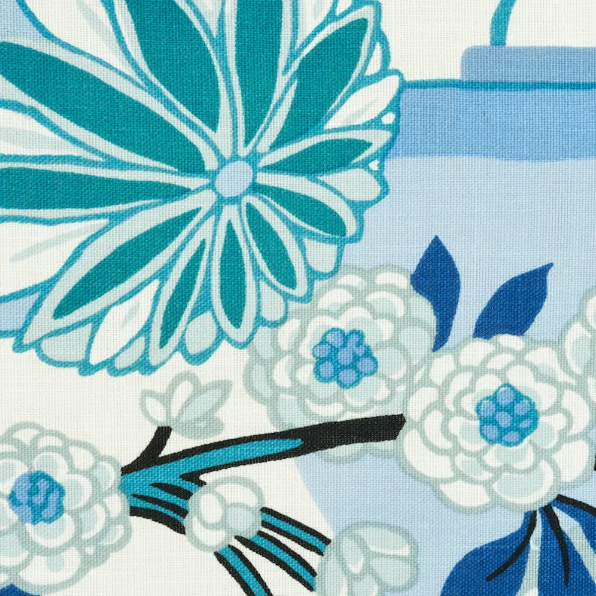 Chiang Mai Dragon I/O Pillow_ CHINA BLUE