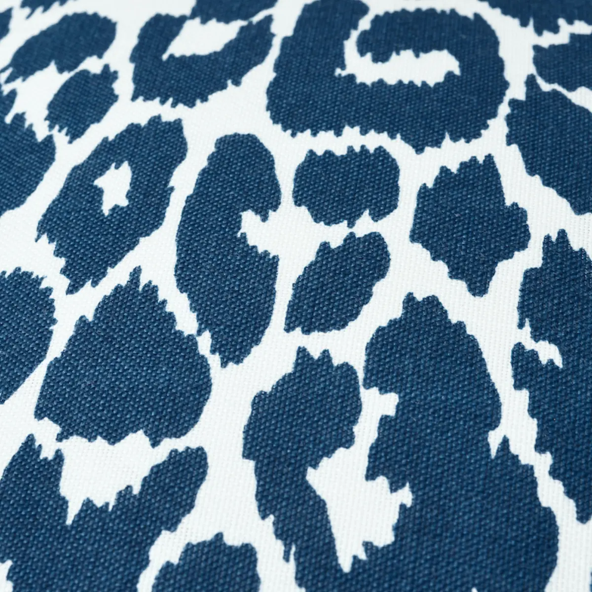 Iconic Leopard I/O Pillow_ NAVY