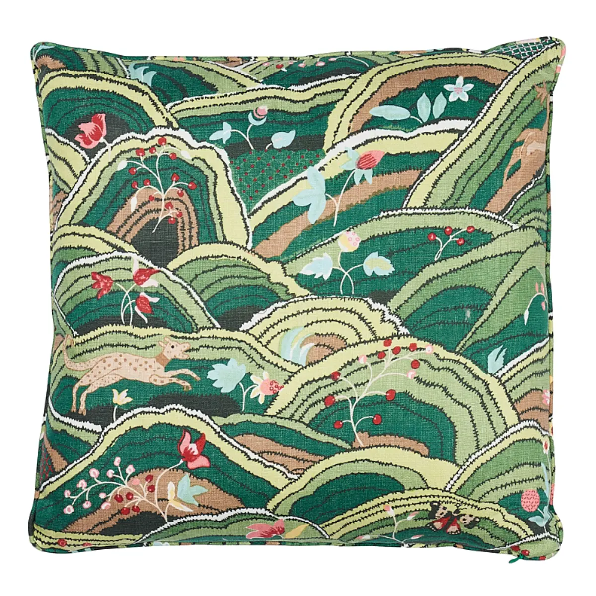 Rolling Hills Pillow_ GREEN