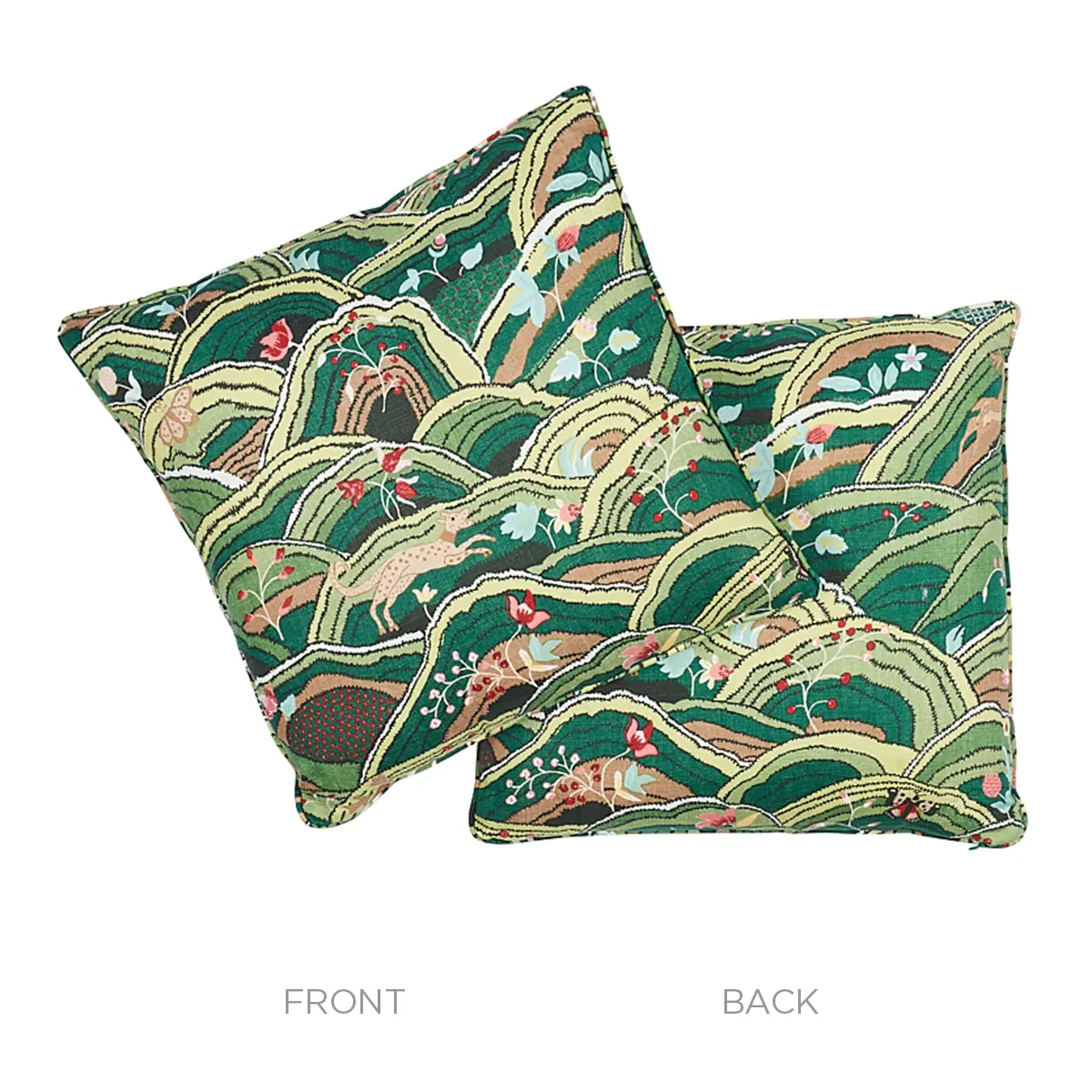 Rolling Hills Pillow_ GREEN