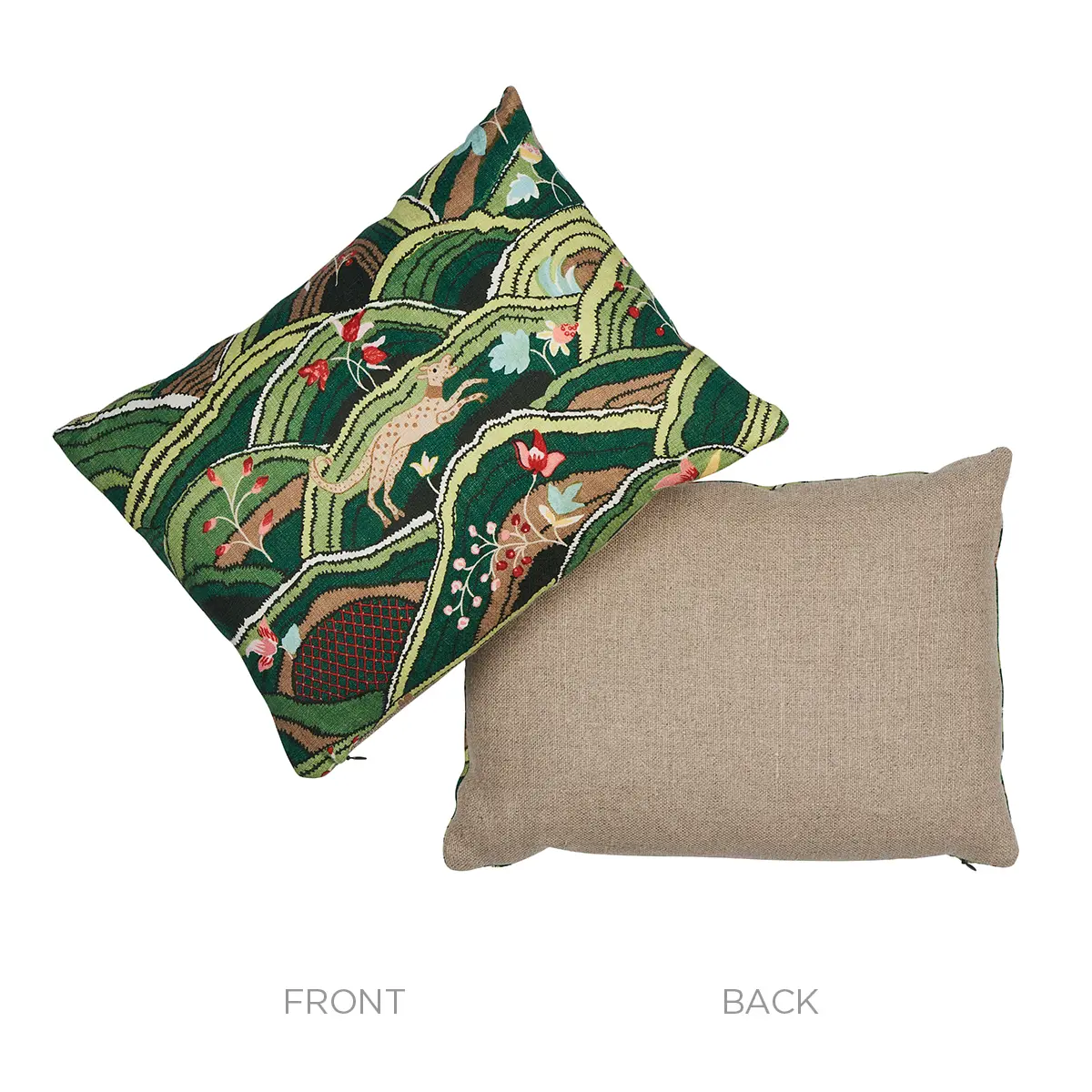 Rolling Hills Pillow_ GREEN