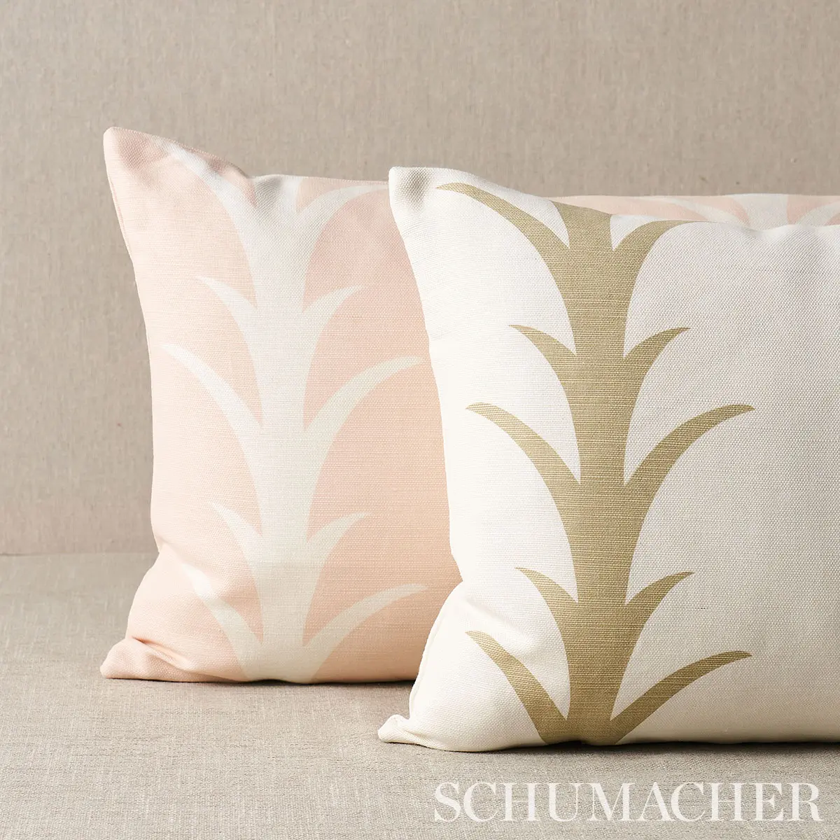 Acanthus Stripe Pillow_ BLUSH