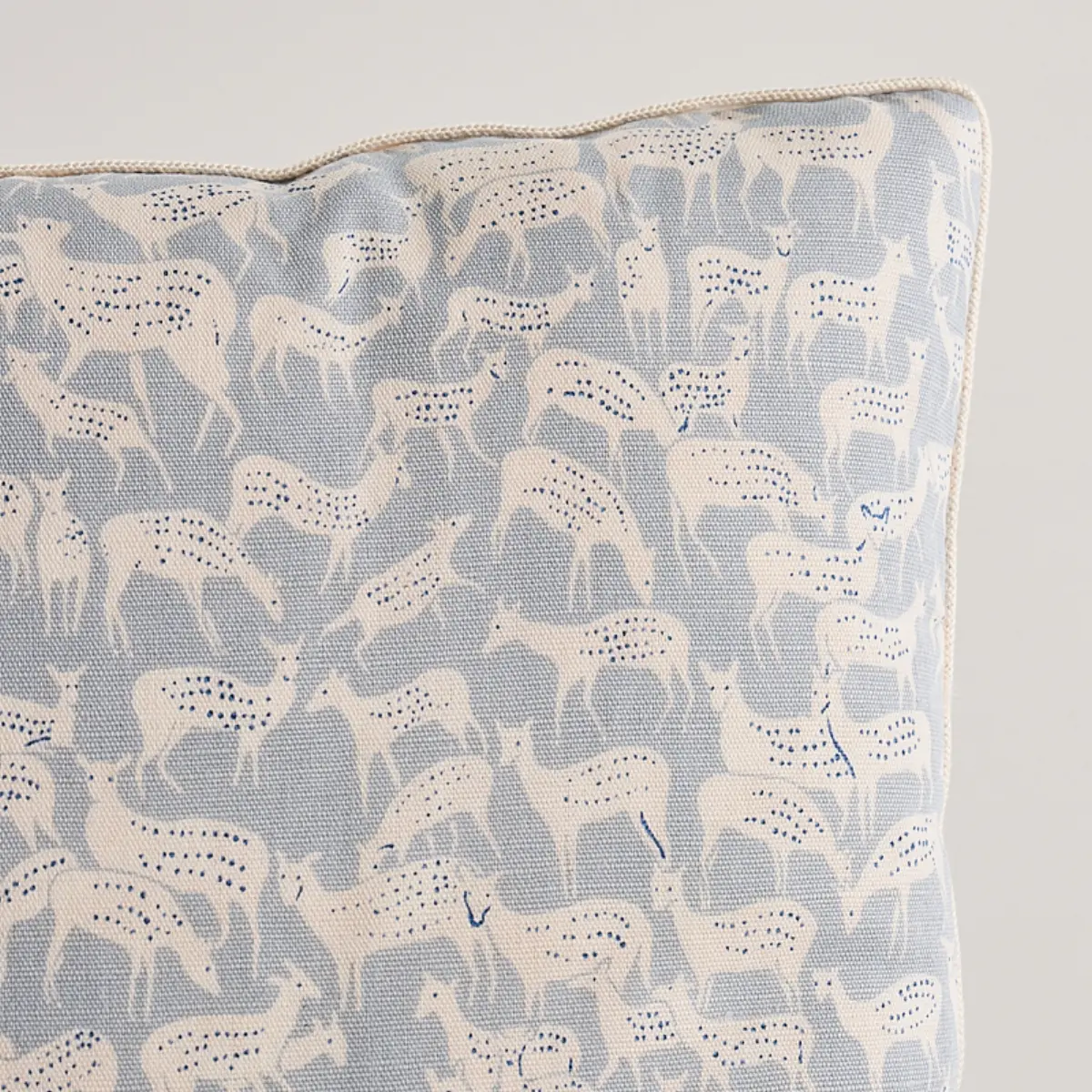Fauna Pillow_ SLATE BLUE