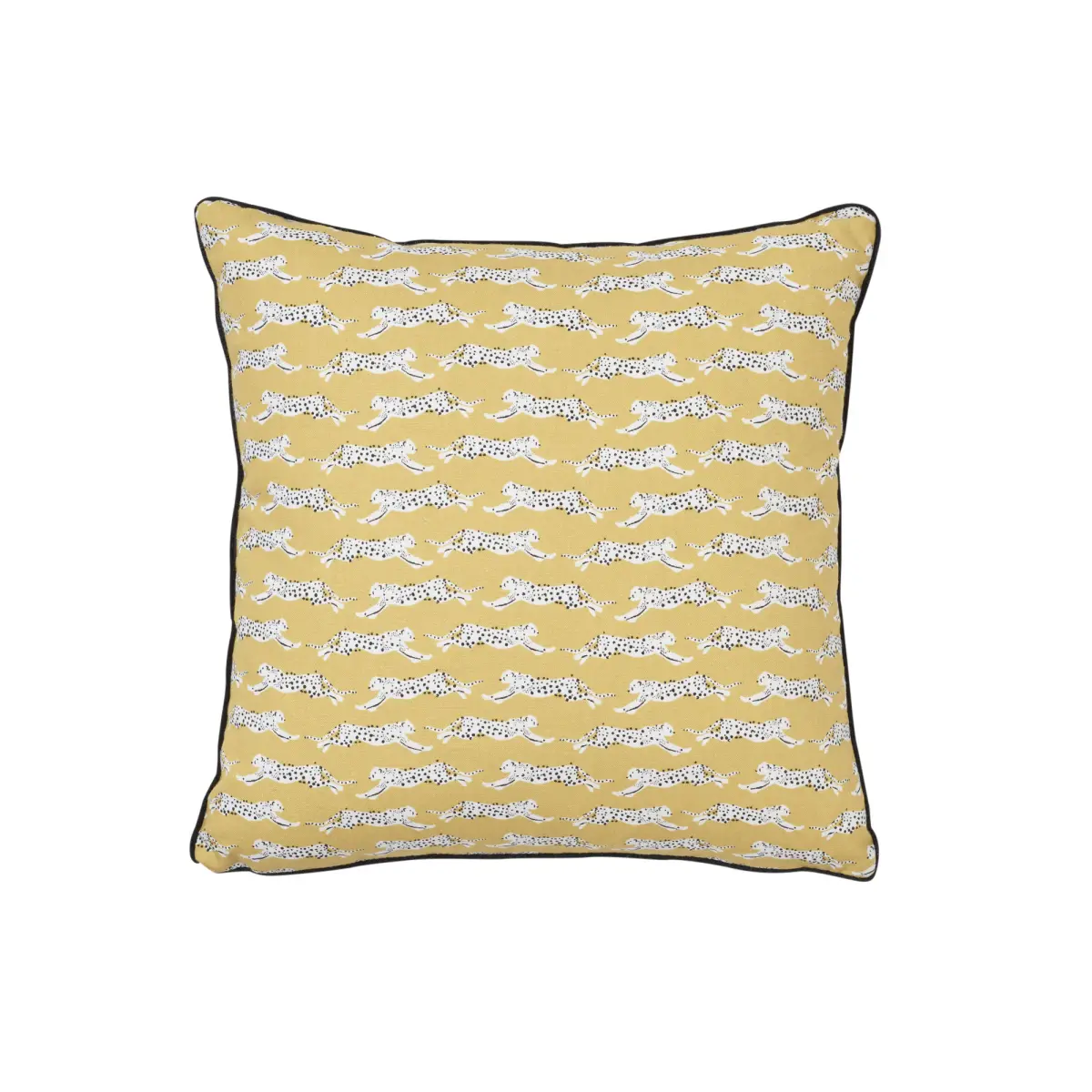 Leaping Leopards Pillow_ YELLOW