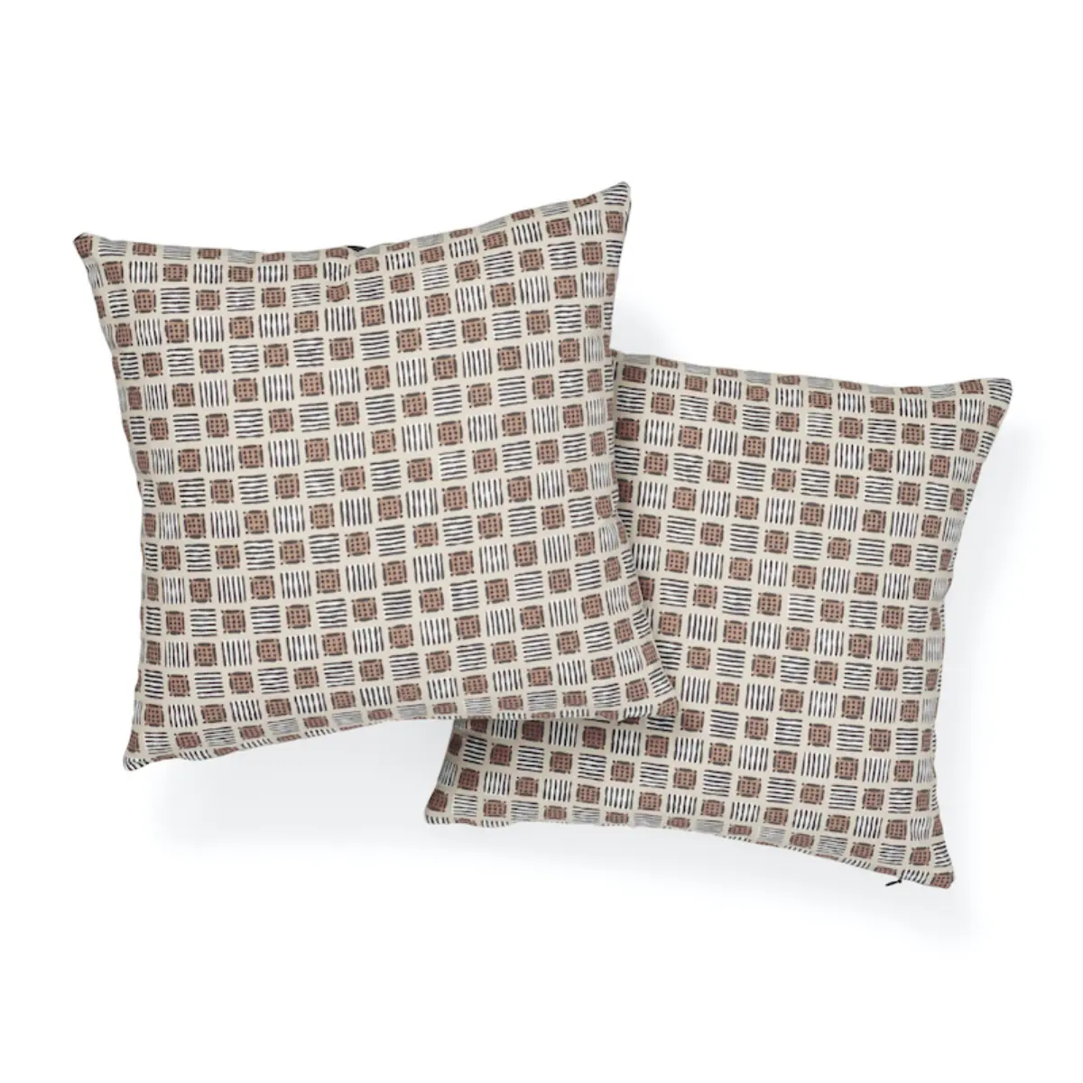 Mottley Grid Pillow_ WREN