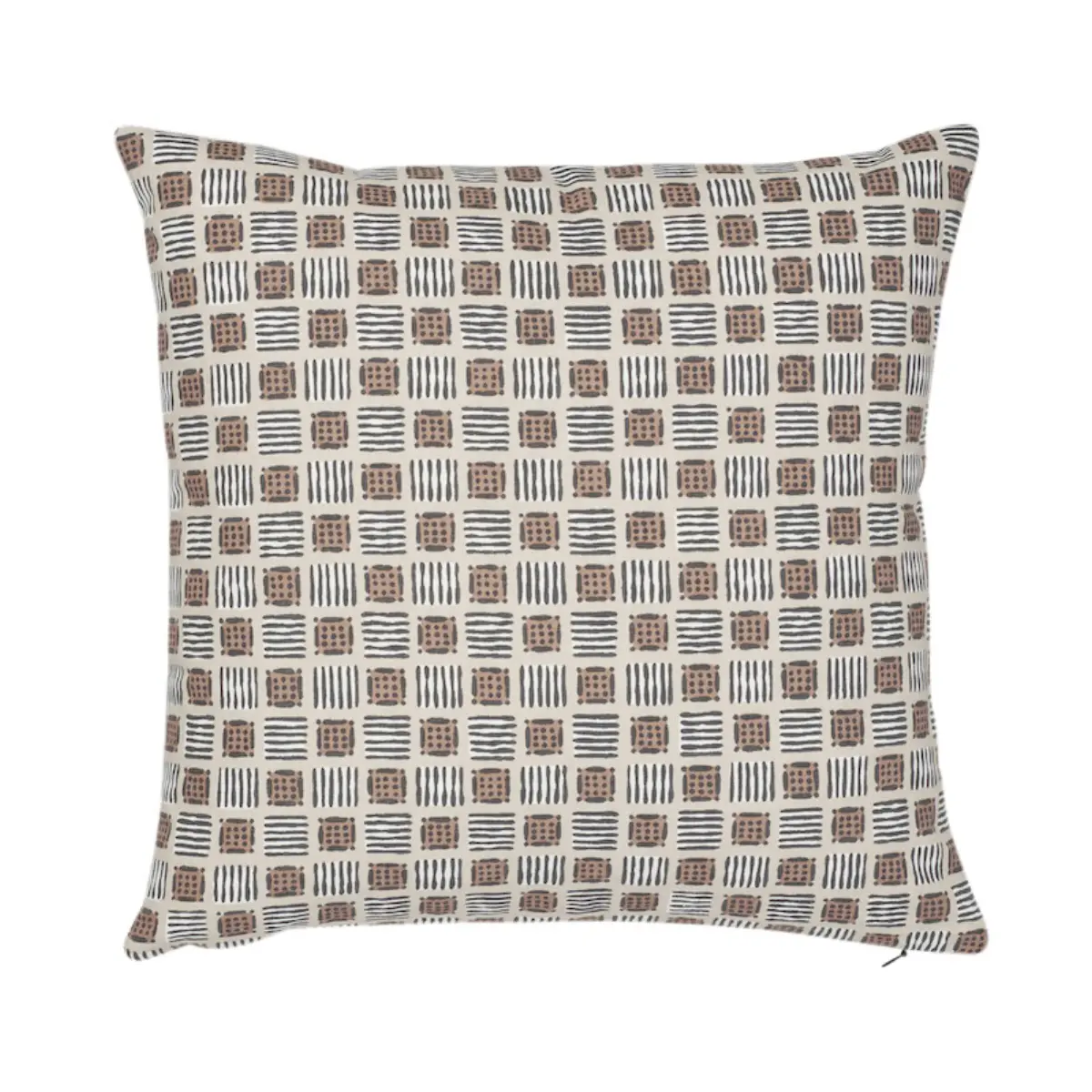 Mottley Grid Pillow_ WREN
