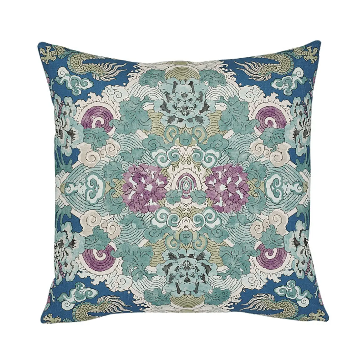 Magic Mountain Dragon Pillow_ BLUE