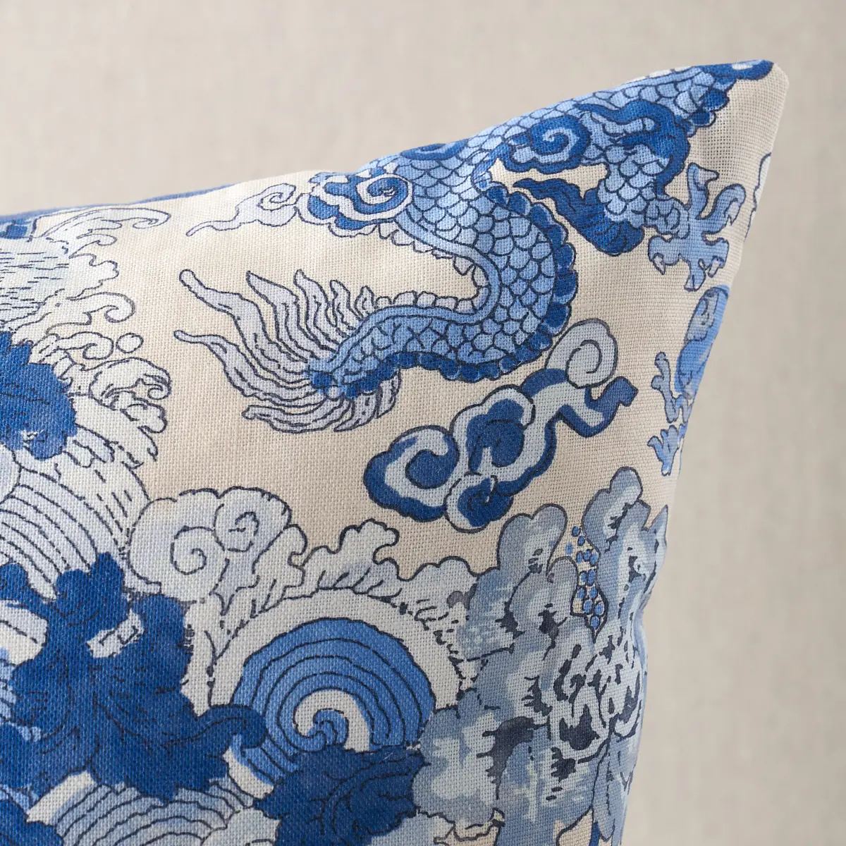 Magic Mountain Dragon Pillow_ PORCELAIN