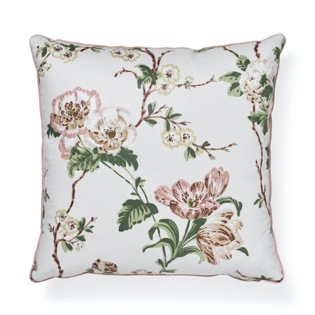 Betty Chintz Pillow_ PINK & GREEN