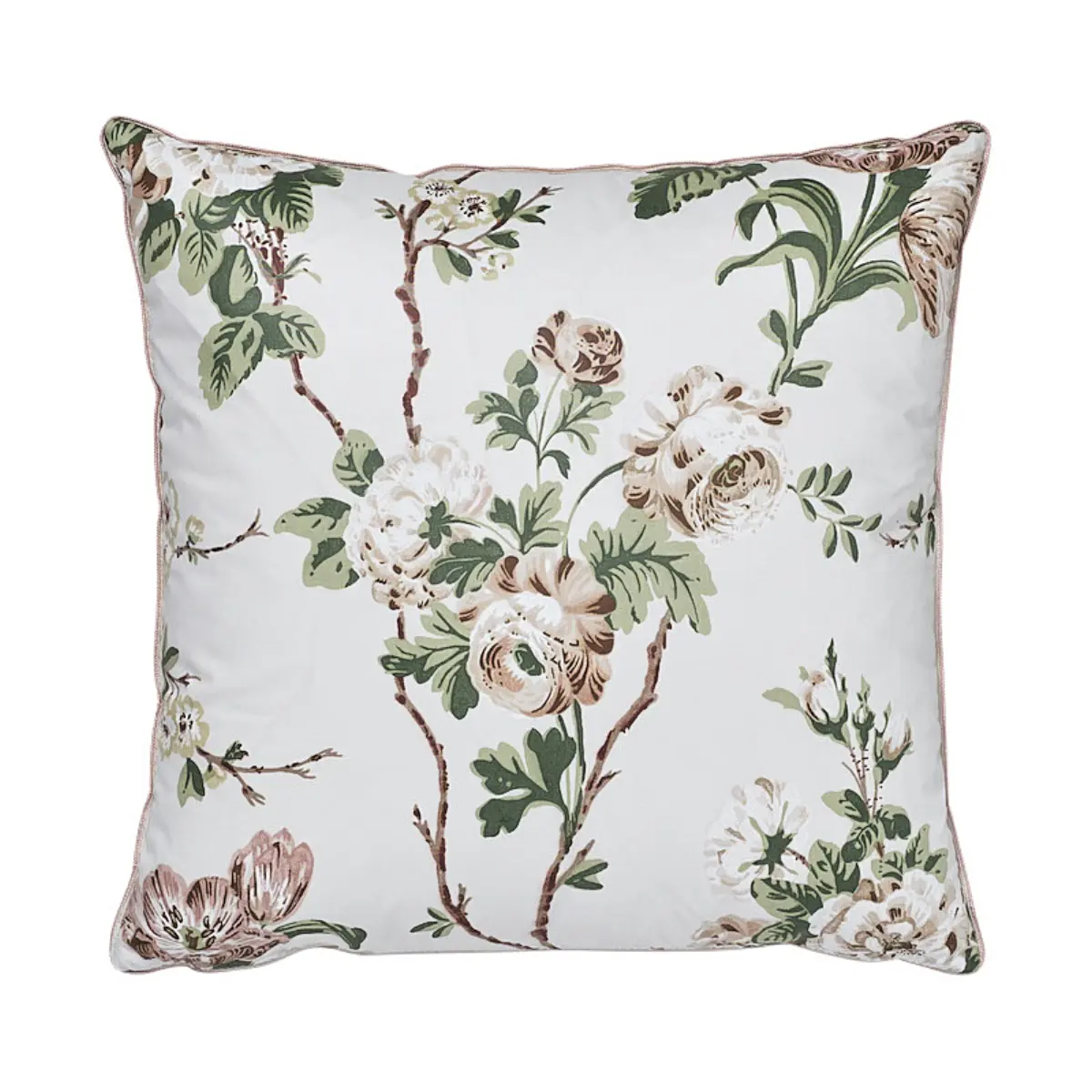 Betty Chintz Pillow_ PINK & GREEN