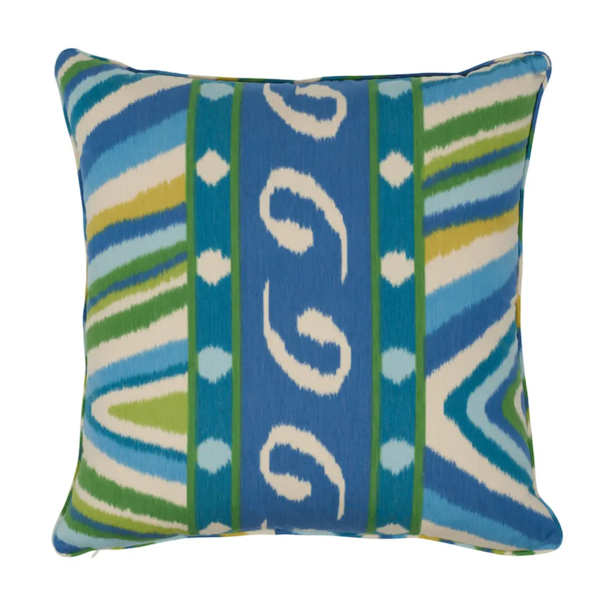 Terence Ikat Pillow_ PEACOCK