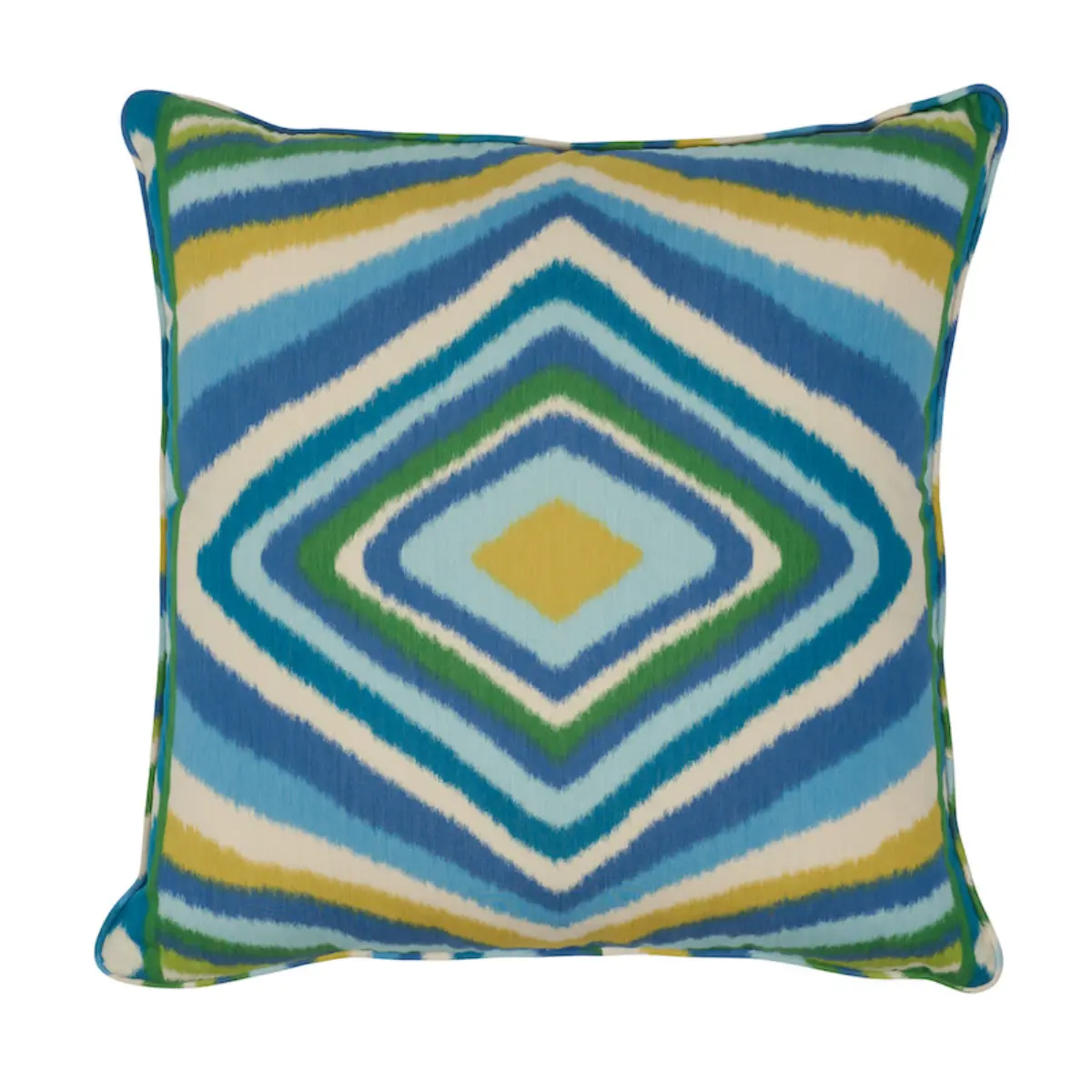 Terence Ikat Pillow_ PEACOCK