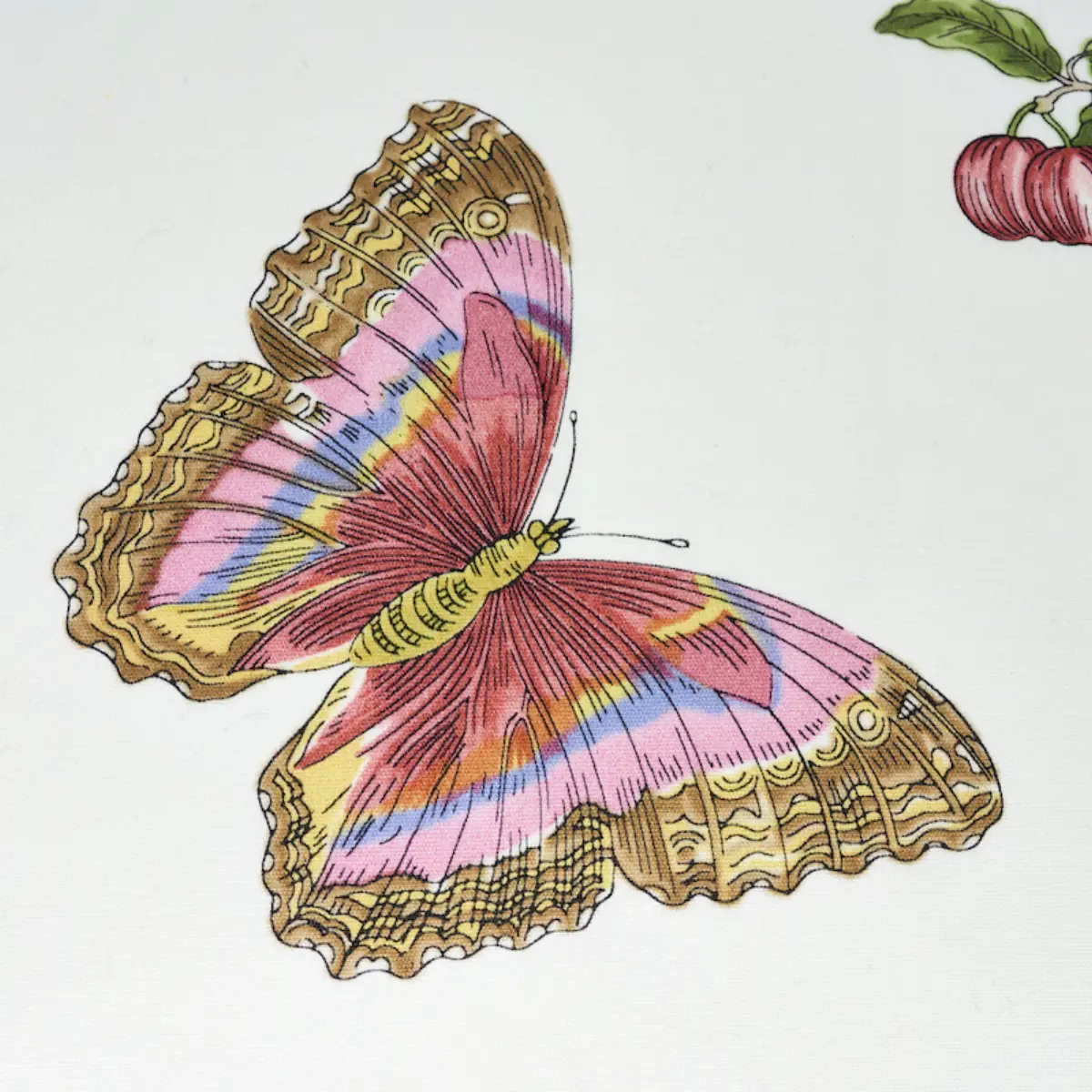 Baudin Butterfly Chintz Pillow_ BLUSH