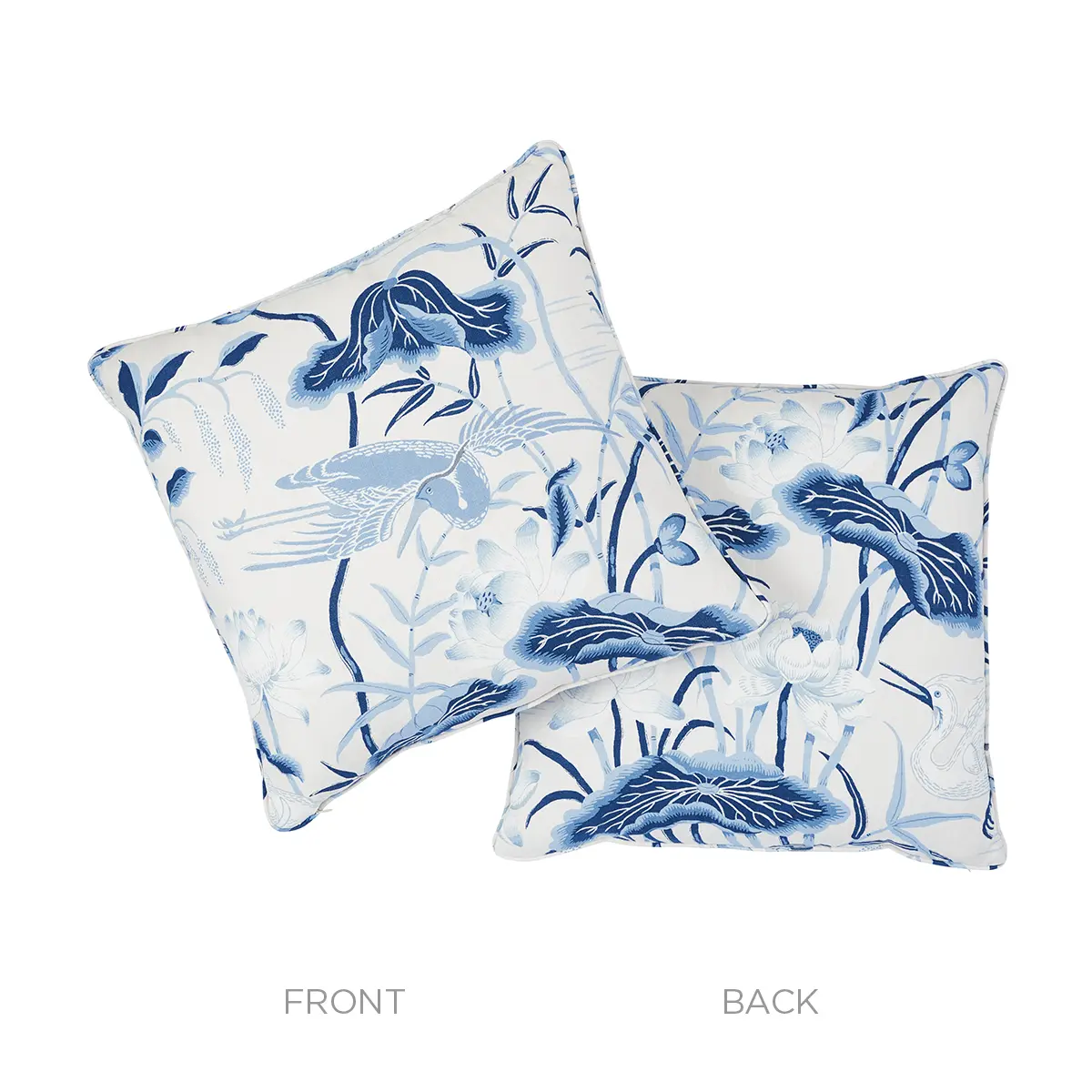Lotus Garden Pillow_ PORCELAIN