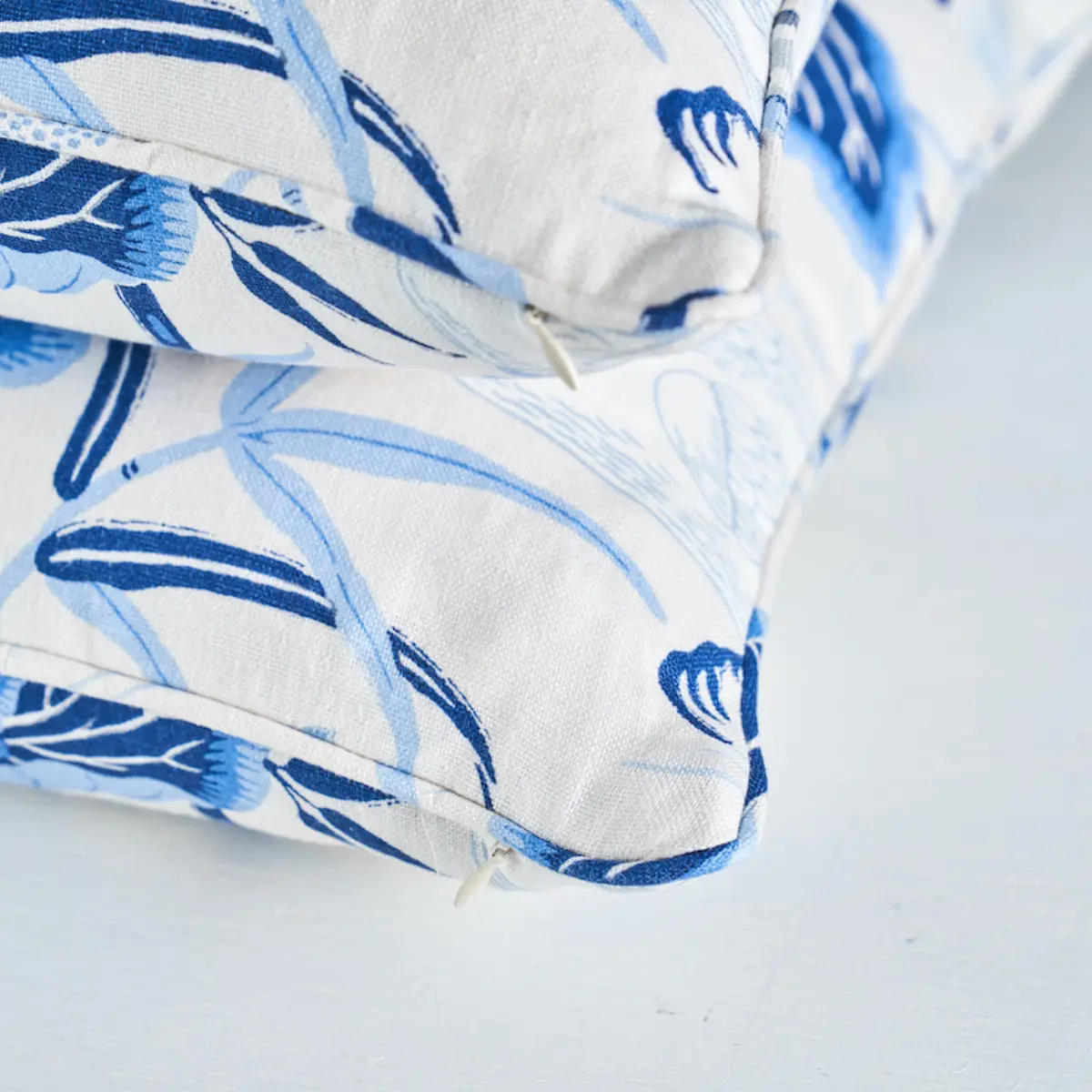 Lotus Garden Pillow_ PORCELAIN