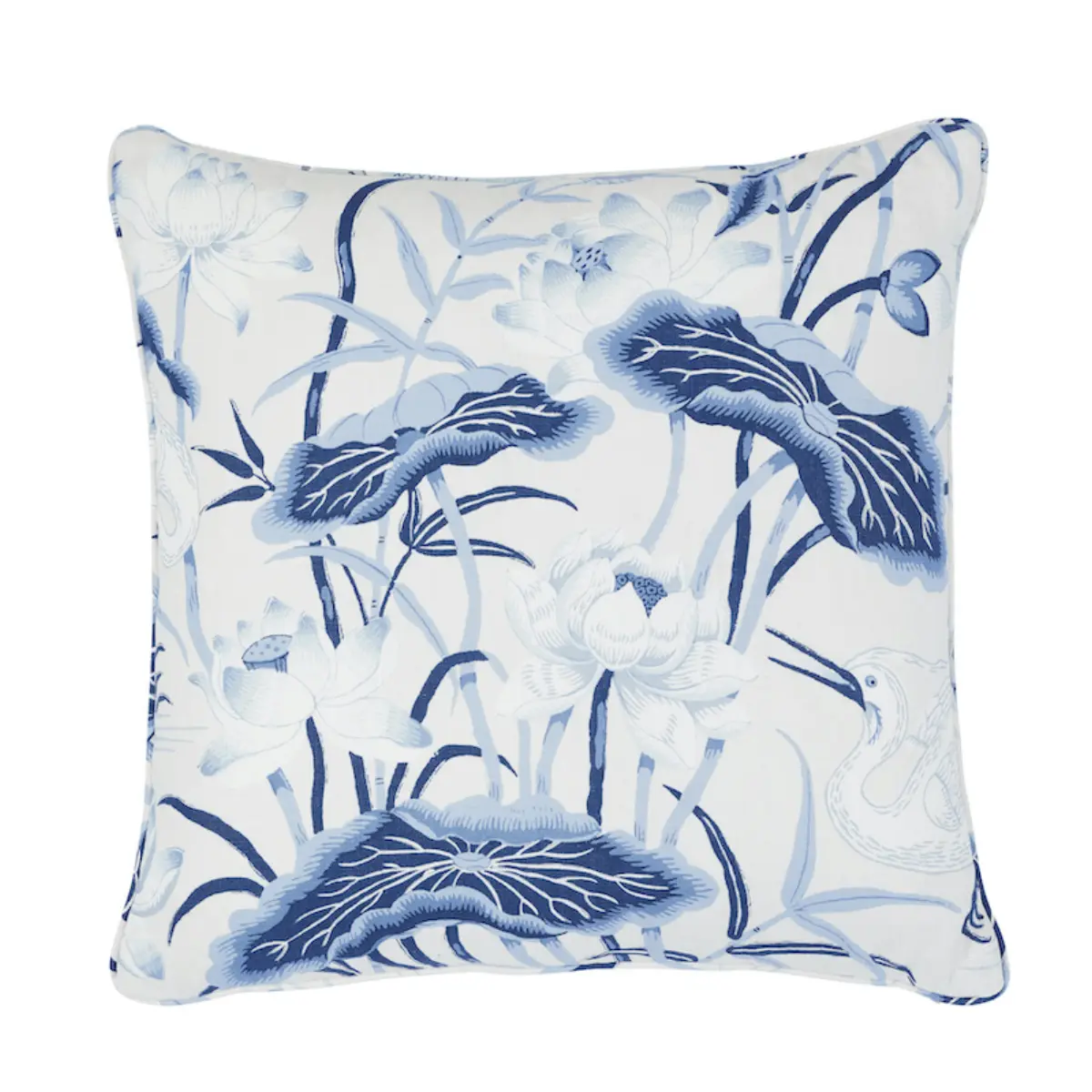 Lotus Garden Pillow_ PORCELAIN