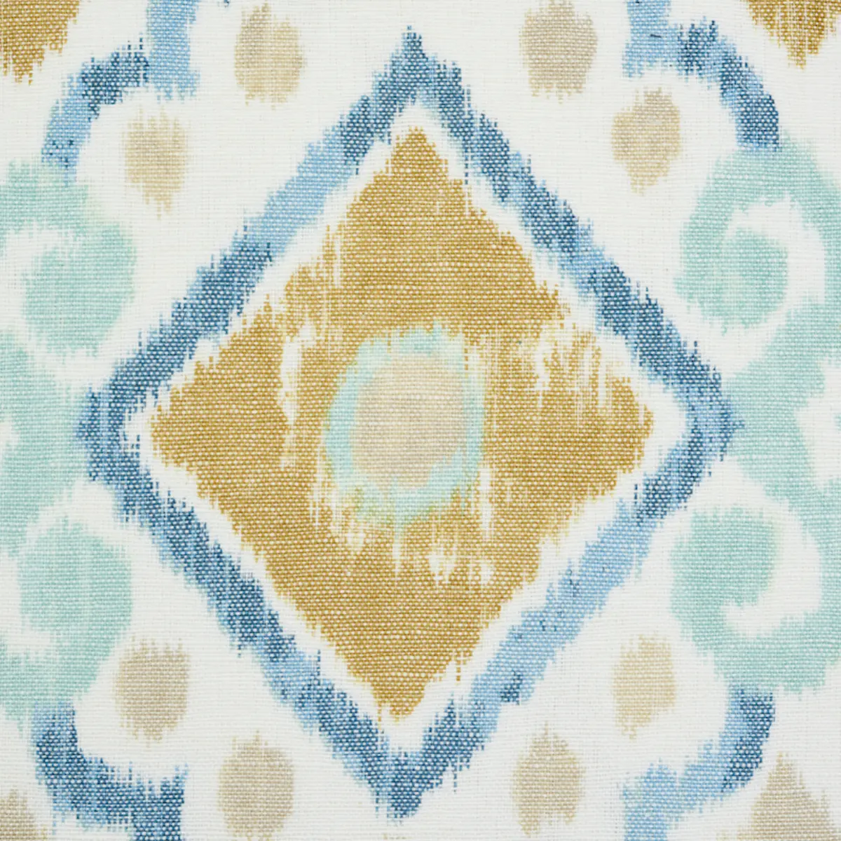 Elizia Ikat Pillow_ SKY & OCHRE