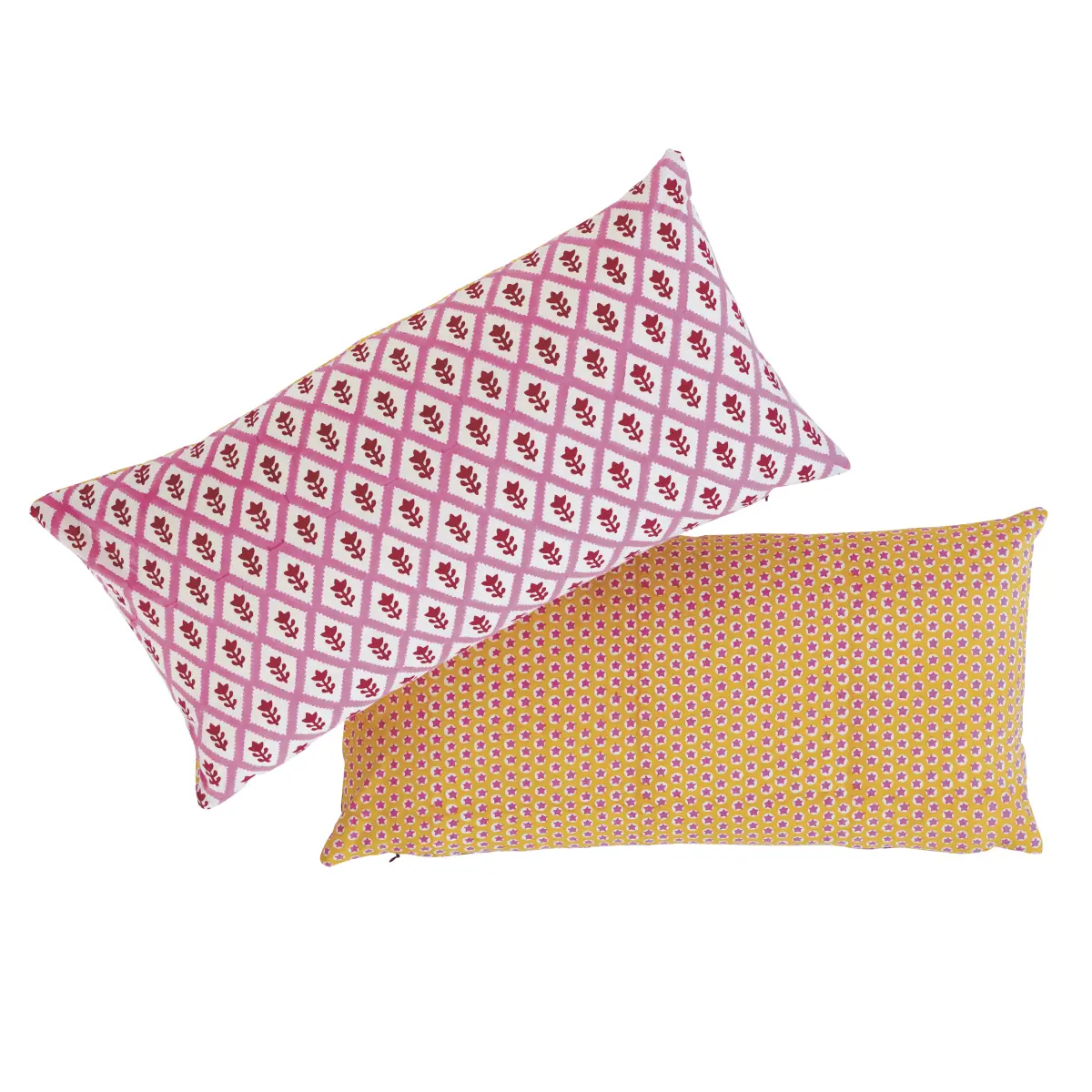 Buti & Tuk Tuk Pillow_ PINK & YELLOW