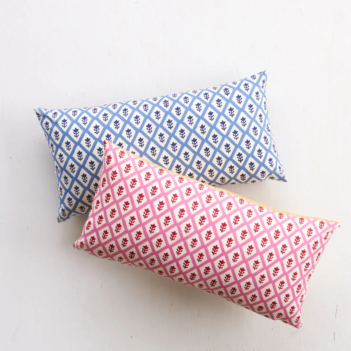 Buti & Tuk Tuk Pillow_ PINK & YELLOW