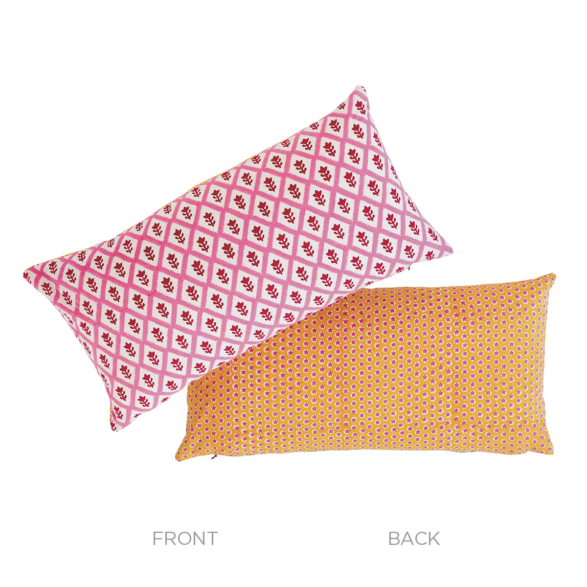 Buti & Tuk Tuk Pillow_ PINK & YELLOW