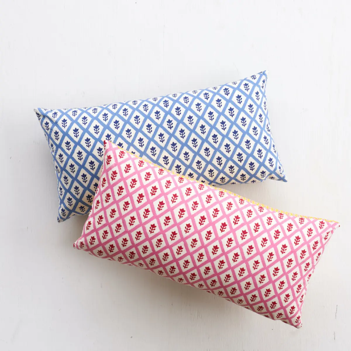 Buti & Tuk Tuk Pillow_ PINK & YELLOW